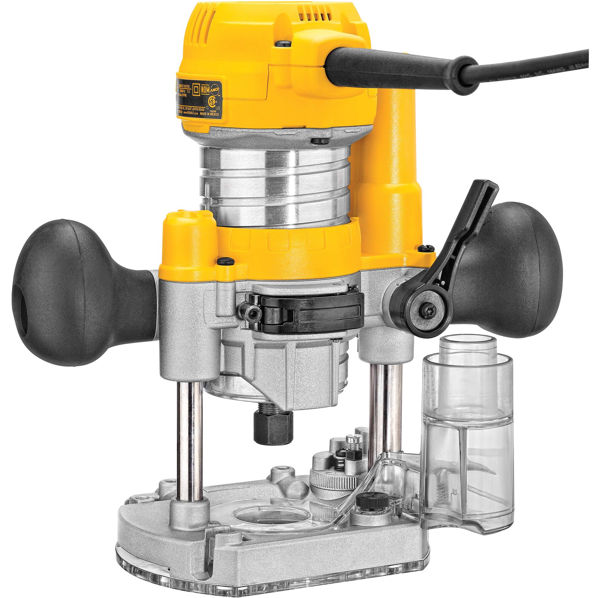 DEWALT Plunge Base For Compact Router, Steel Rods for Smooth