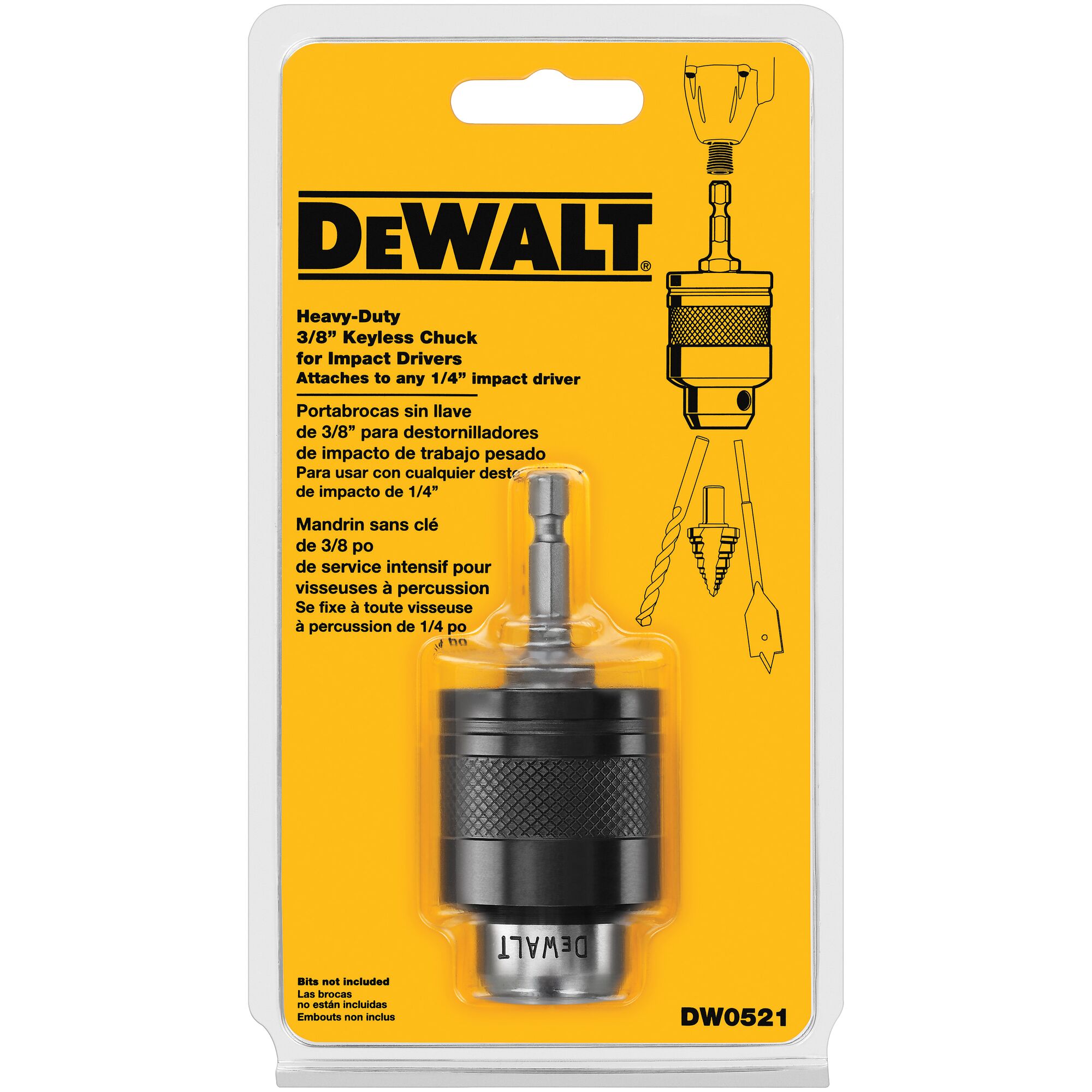 Dewalt quick best sale change chuck