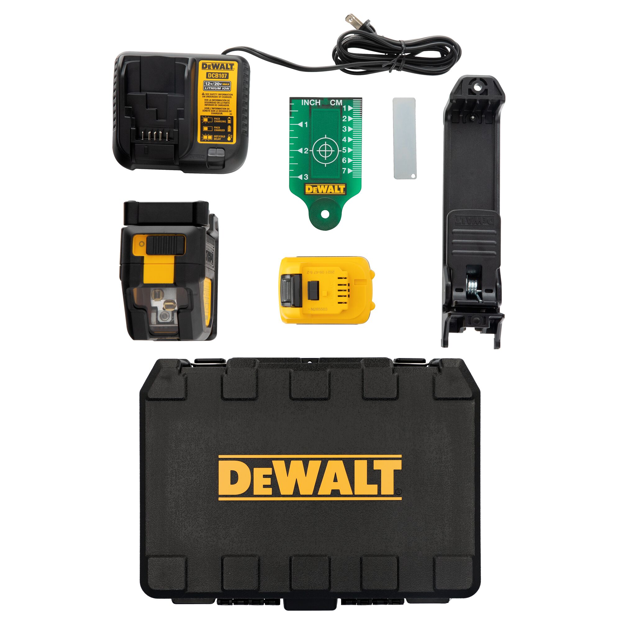 12V MAX 5 Spot Cross Line Green Laser DEWALT