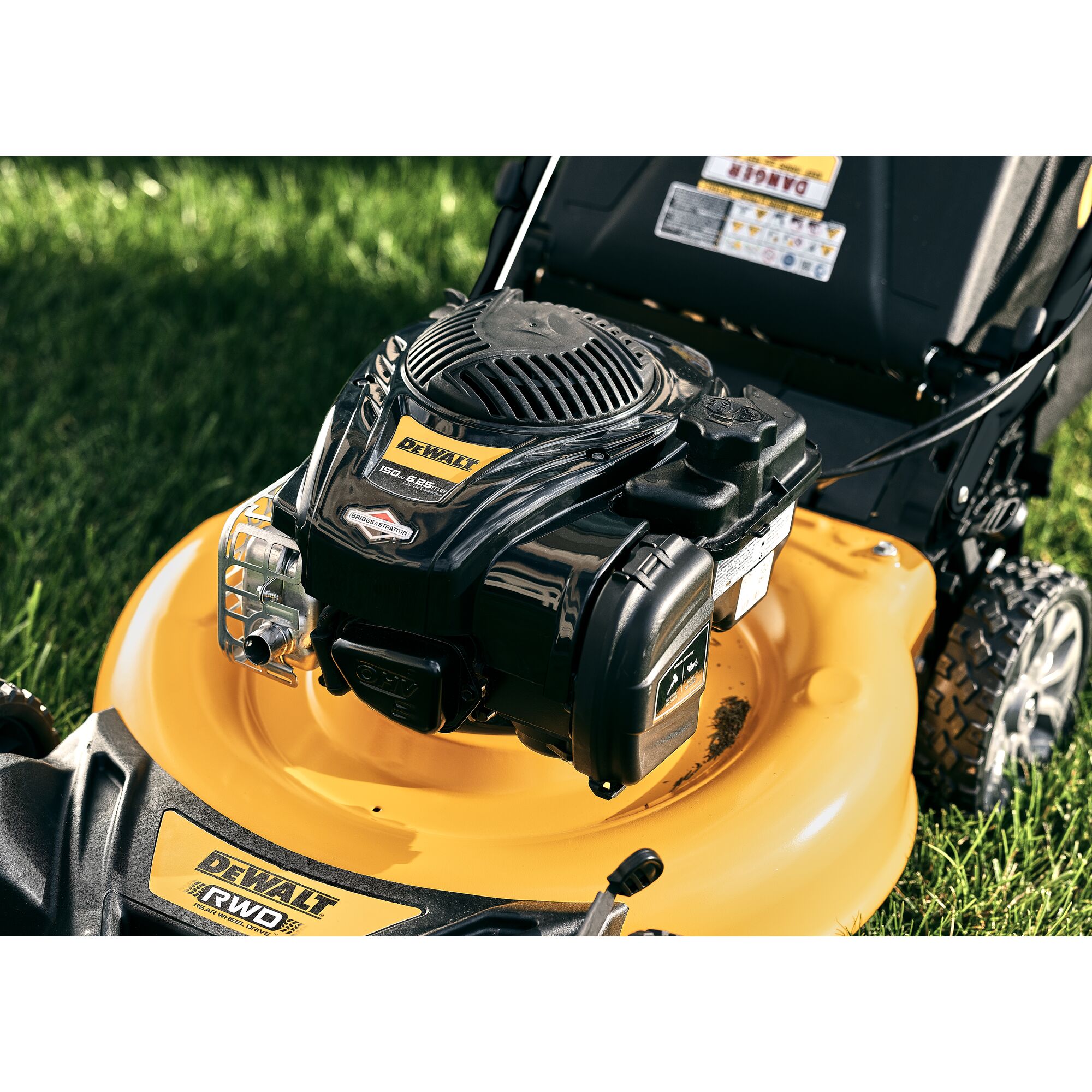 DEWALT 21 in. High Wheel Self Propelled RWD Mower DEWALT