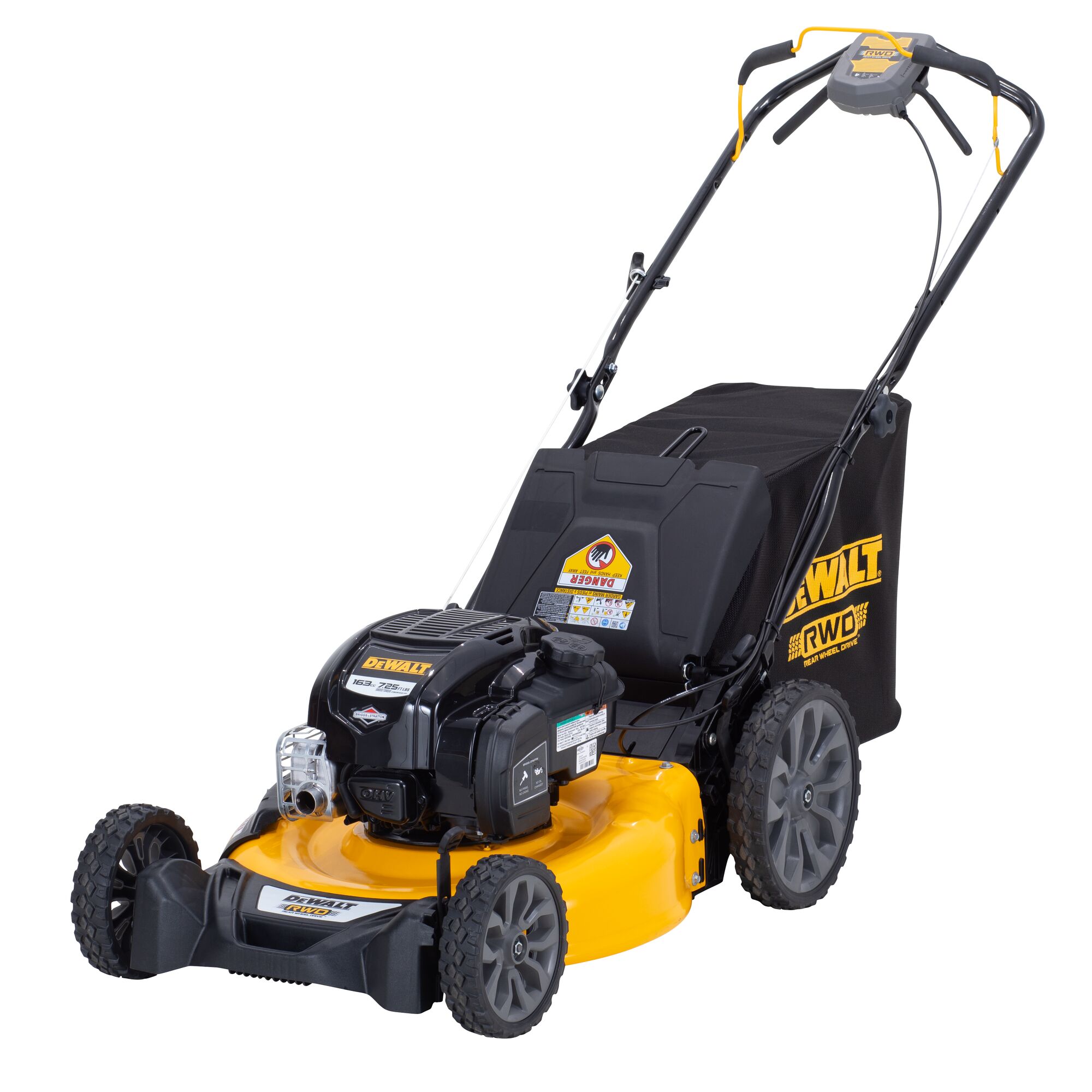 DEWALT 21 in. High Wheel Self Propelled RWD Mower DEWALT