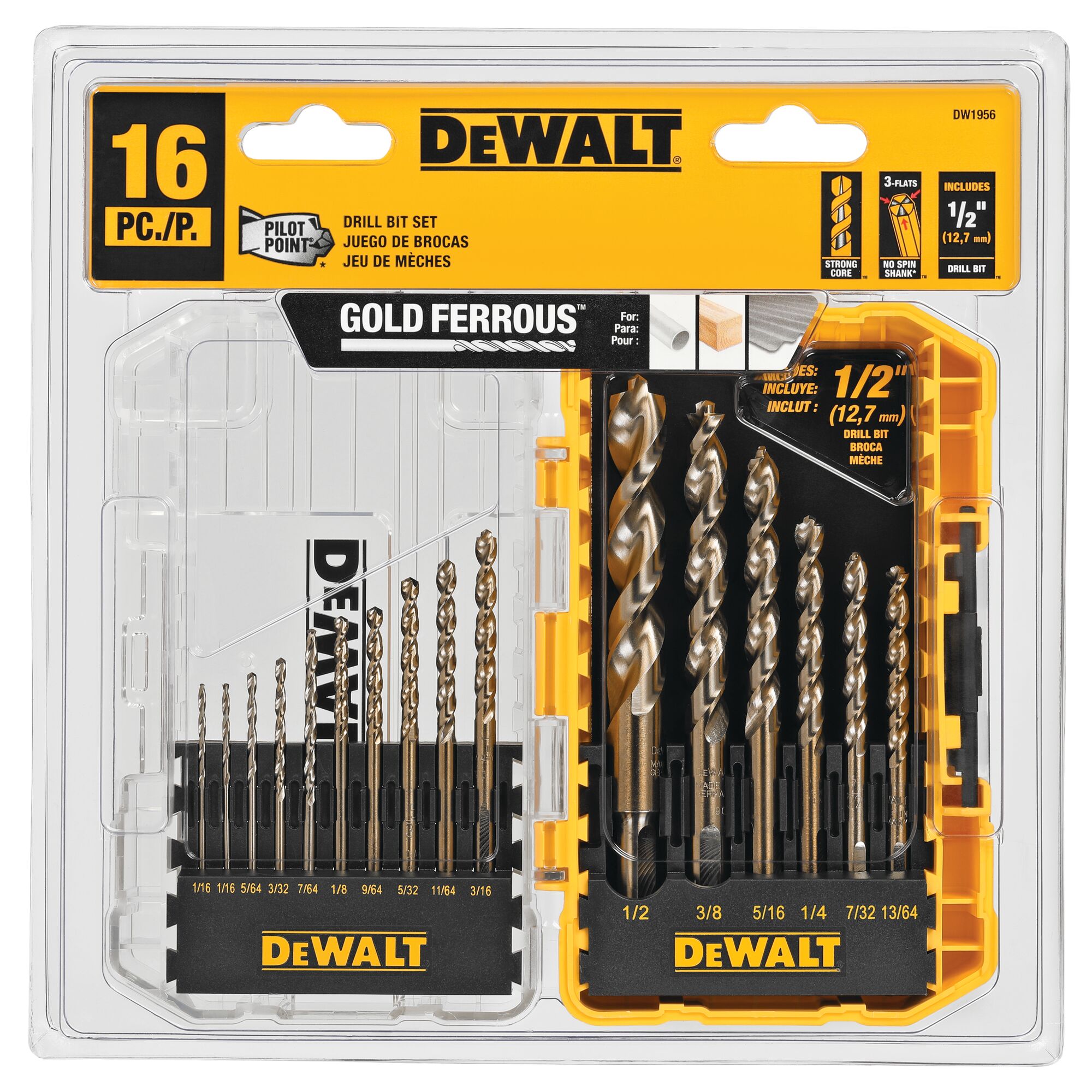 Dewalt pilot point drill bit deals set