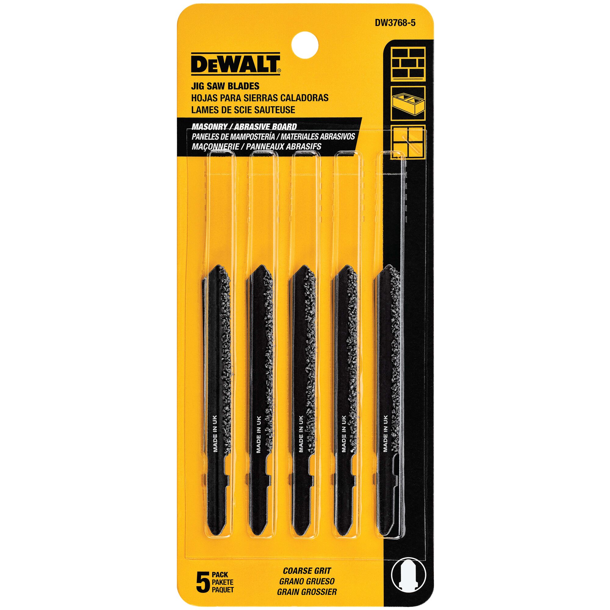 3 in. Carbide Grit T Shank Cobalt Alloy Steel Jig Saw Blade DEWALT