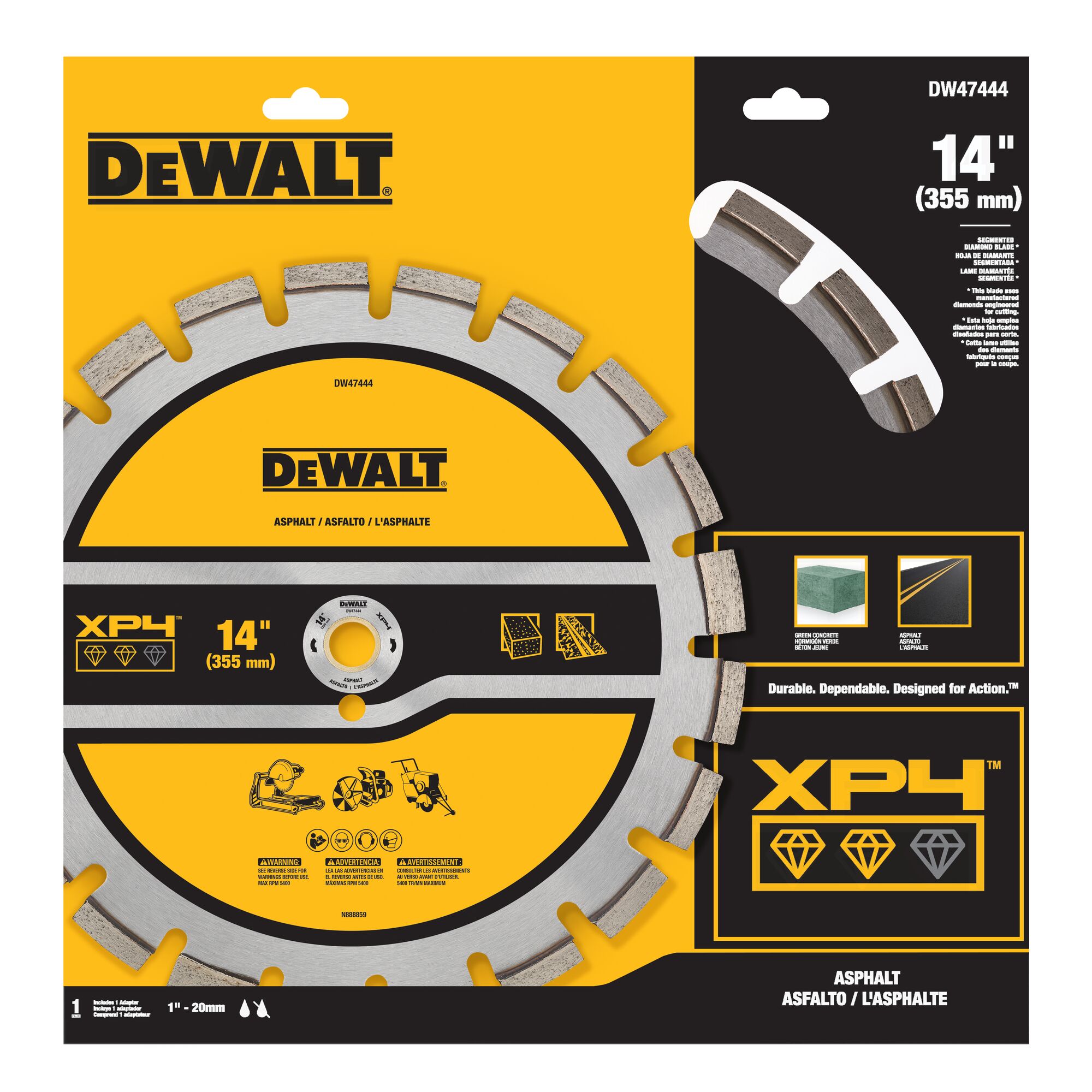 XP4 Asphalt Segmented Diamond Blades | DEWALT