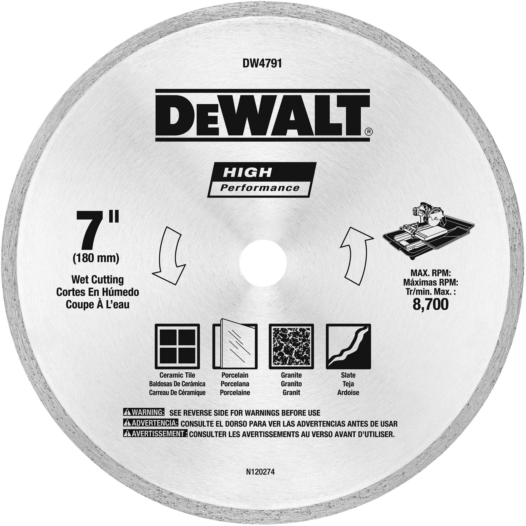 XP7 Tile Diamond Blades | DEWALT