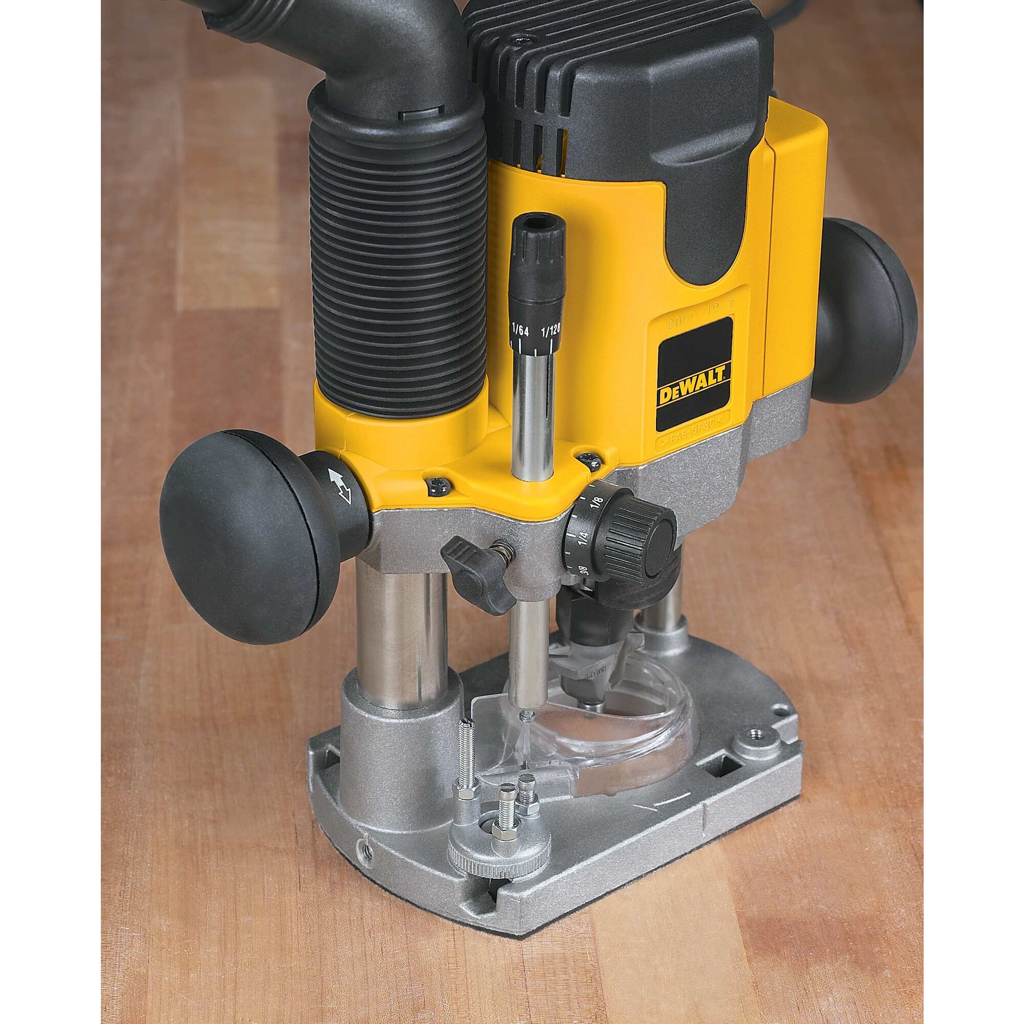 2 HP maximum motor HP EVS Plunge Router DEWALT