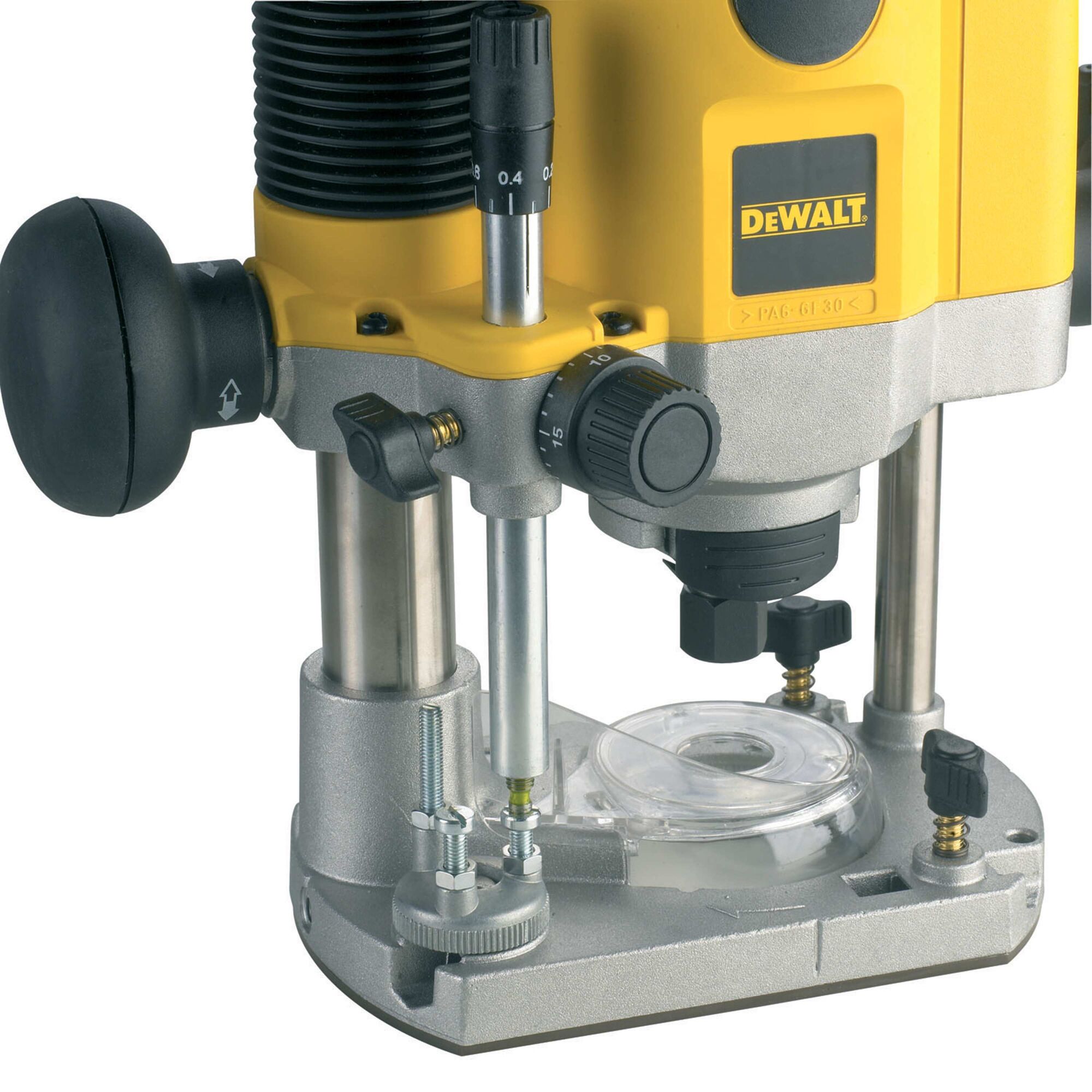 2 HP maximum motor HP EVS Plunge Router DEWALT