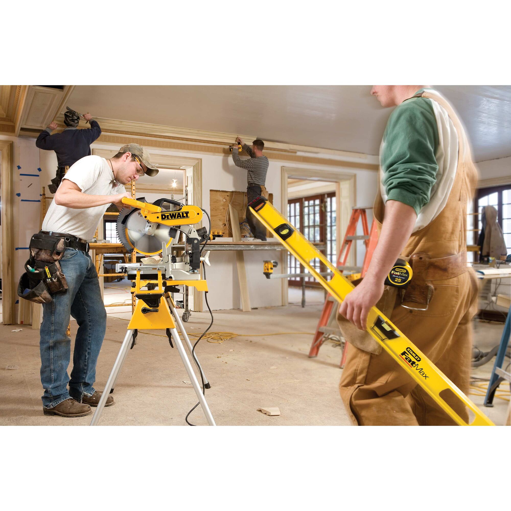 Dewalt aluminum adjustable miter best sale saw stand