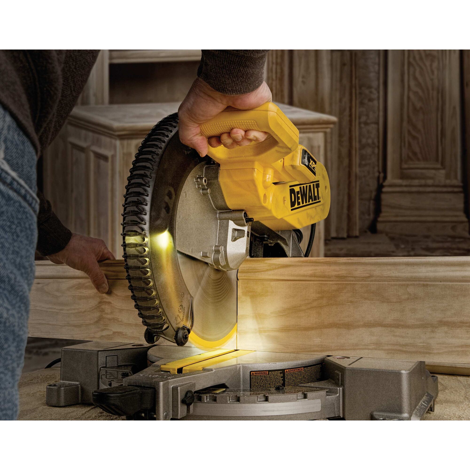 Dewalt chop deals saw with laser