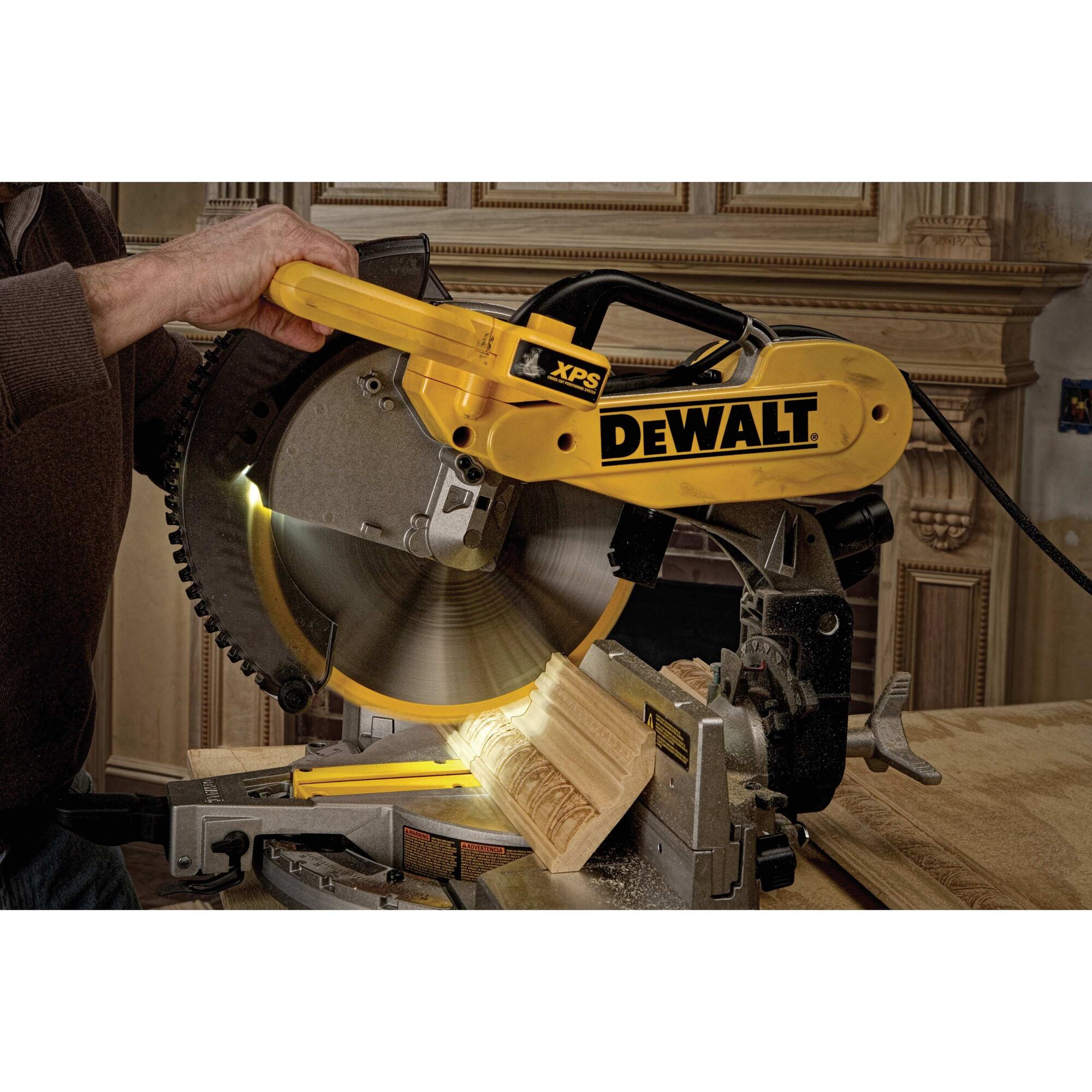 12 in. 305mm Double Bevel Compound Miter Saw with CUTLINE Blade