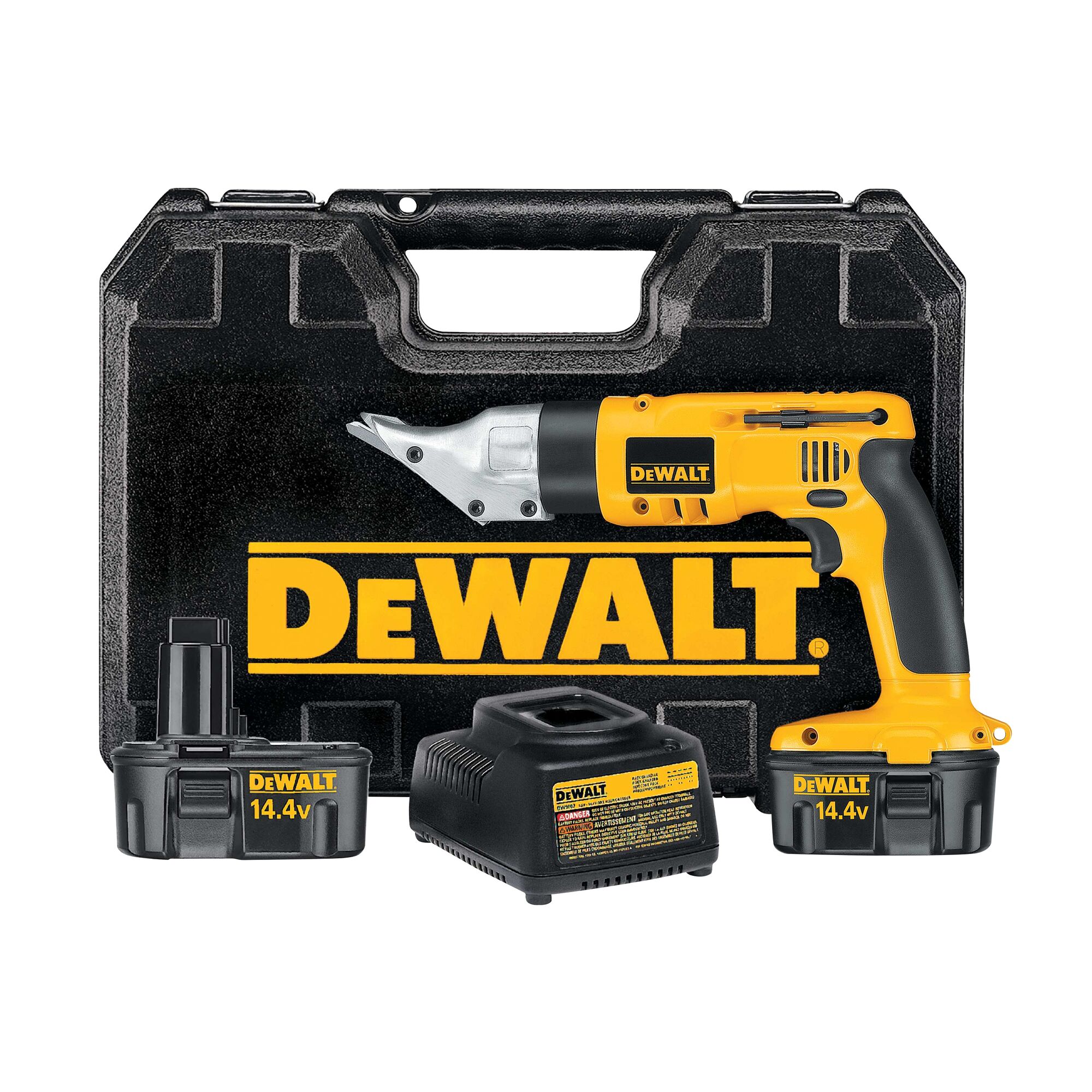 14.4V Cordless Swivel Head and Shear Kit 18 Gauge DEWALT