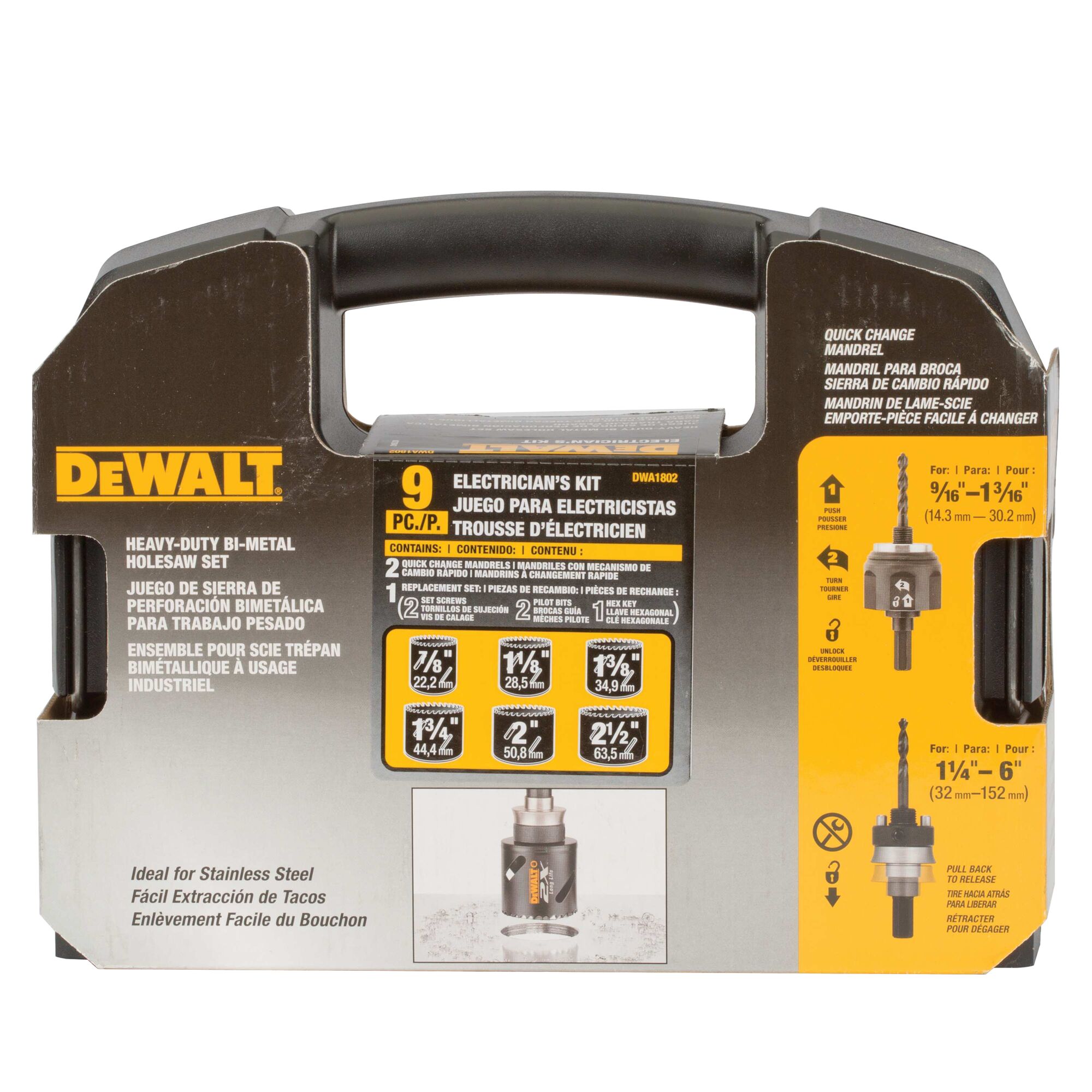 Dewalt carbide discount hole saw kit