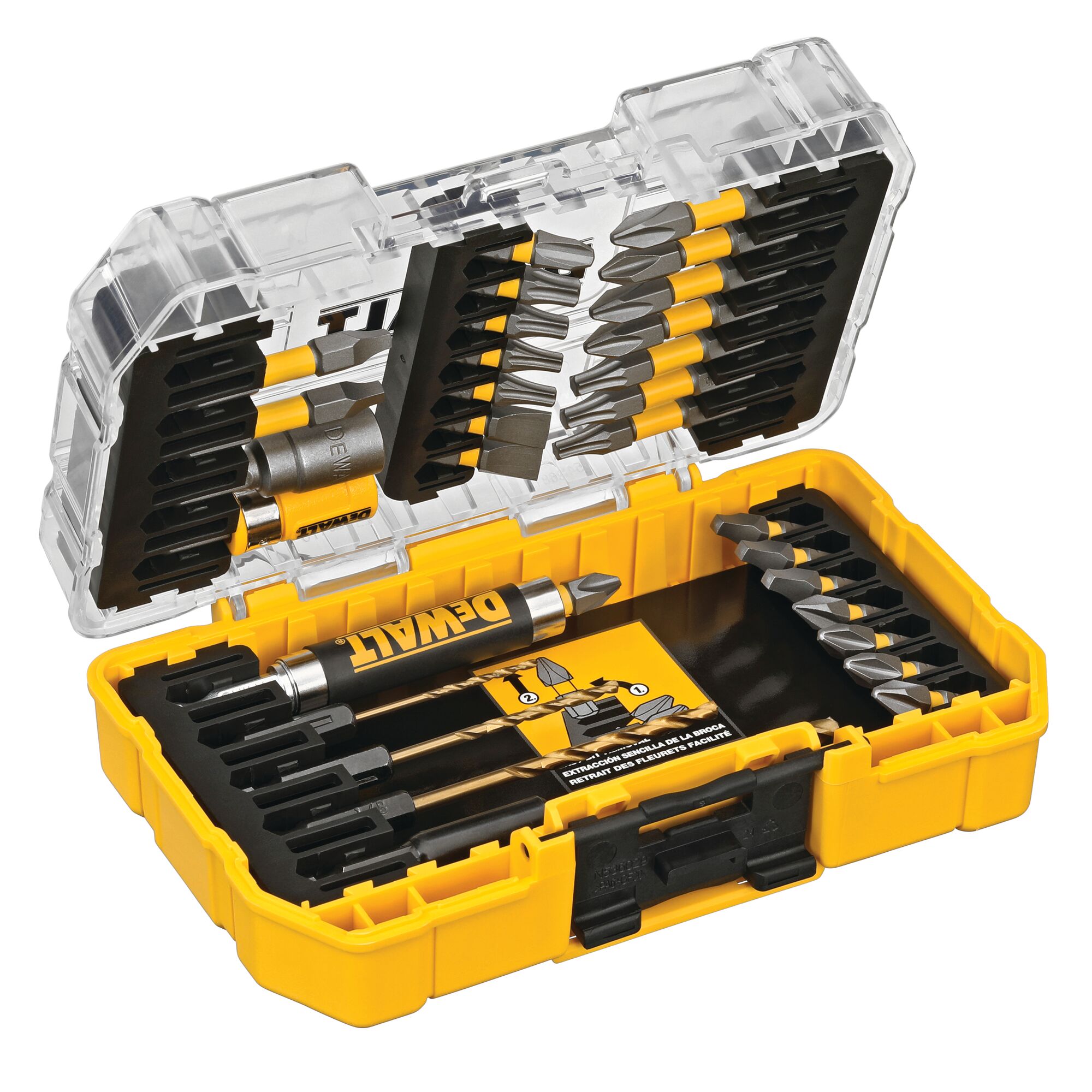 Screw Lock Set With Sleeve 32 pc DEWALT