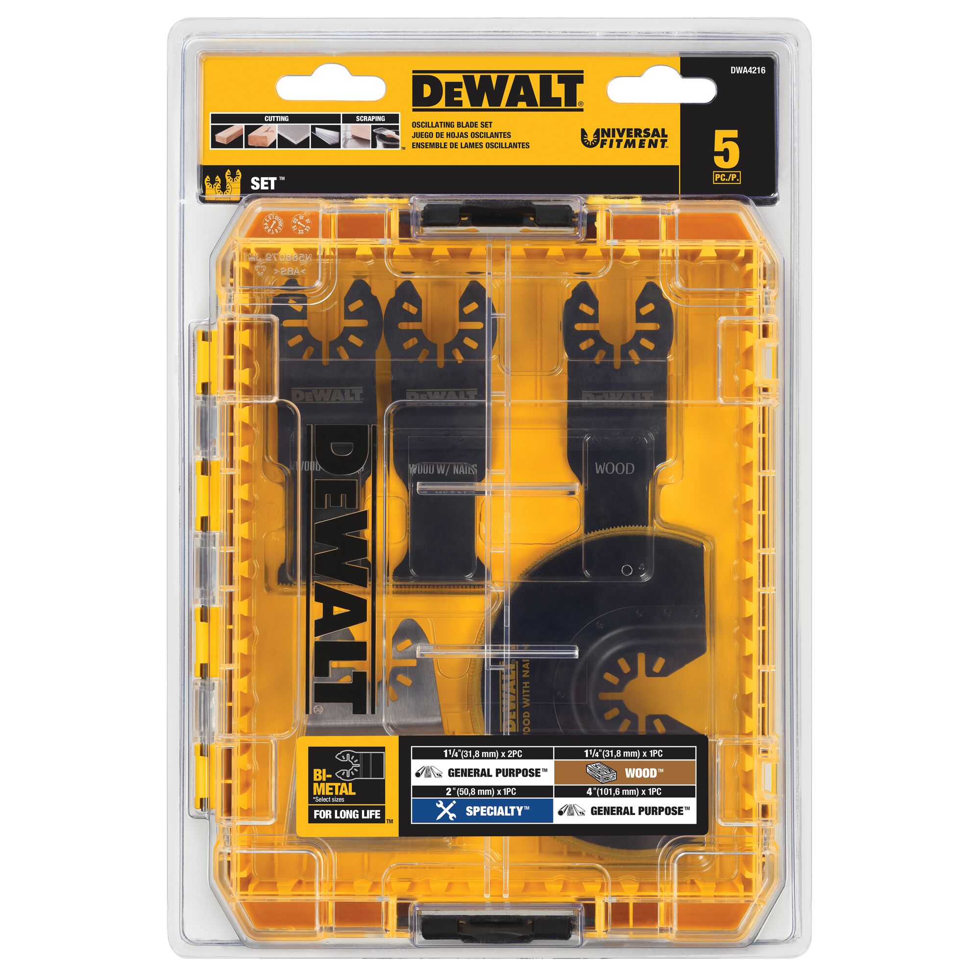 5 PC. Oscillating Set DEWALT