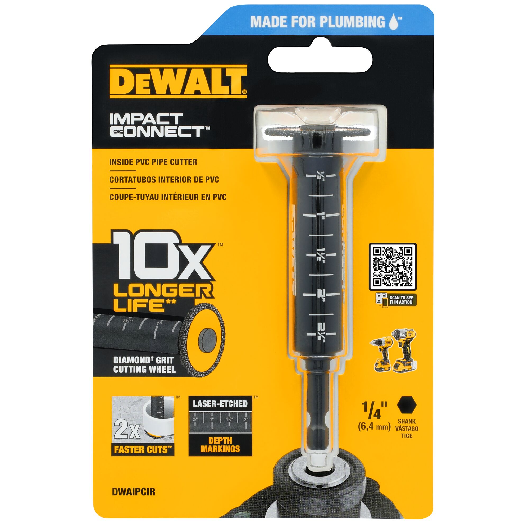 DEWALT Impact Connect Inside PVC Pipe Cutter DEWALT