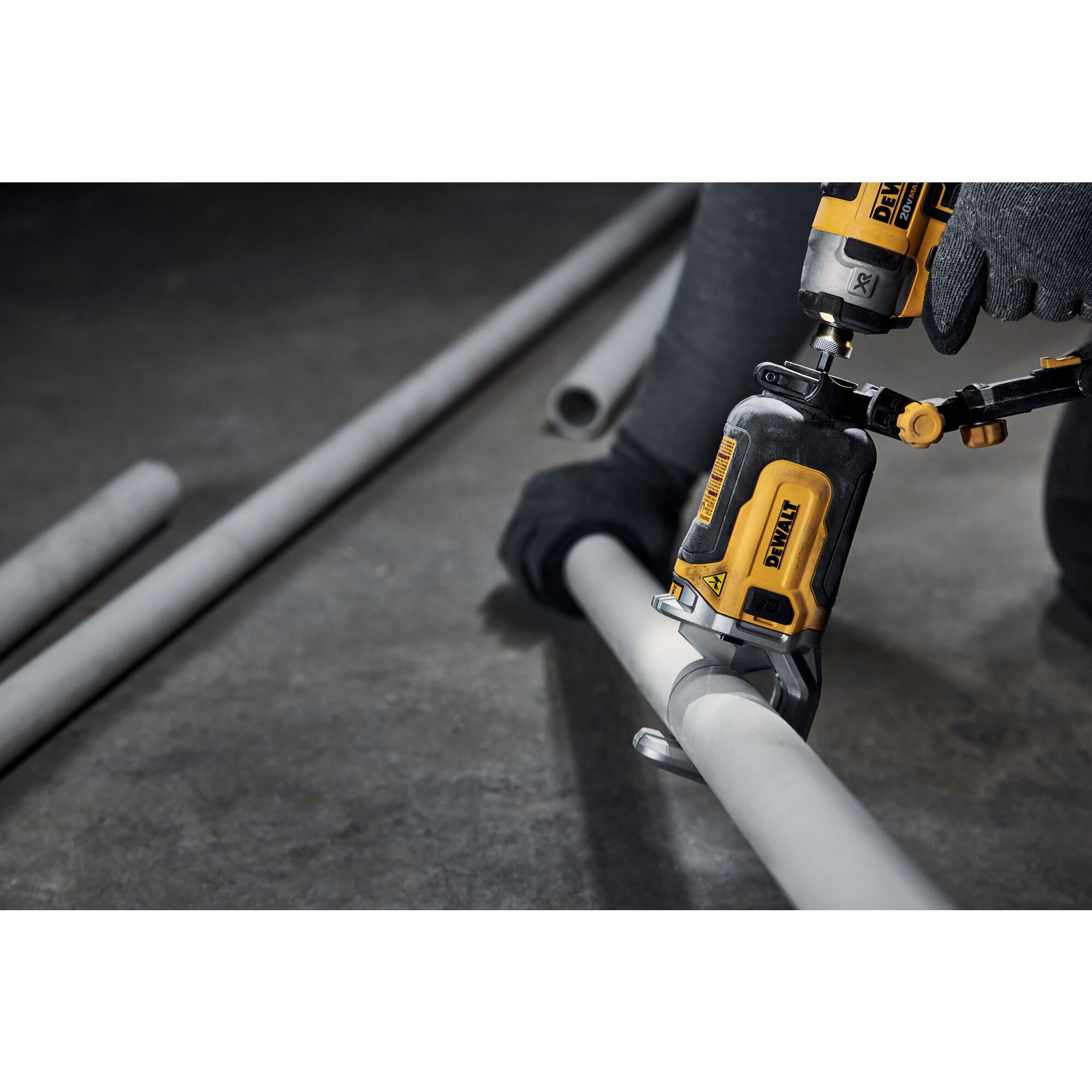 IMPACT CONNECT PVC PEX Pipe Cutter Attachment DEWALT