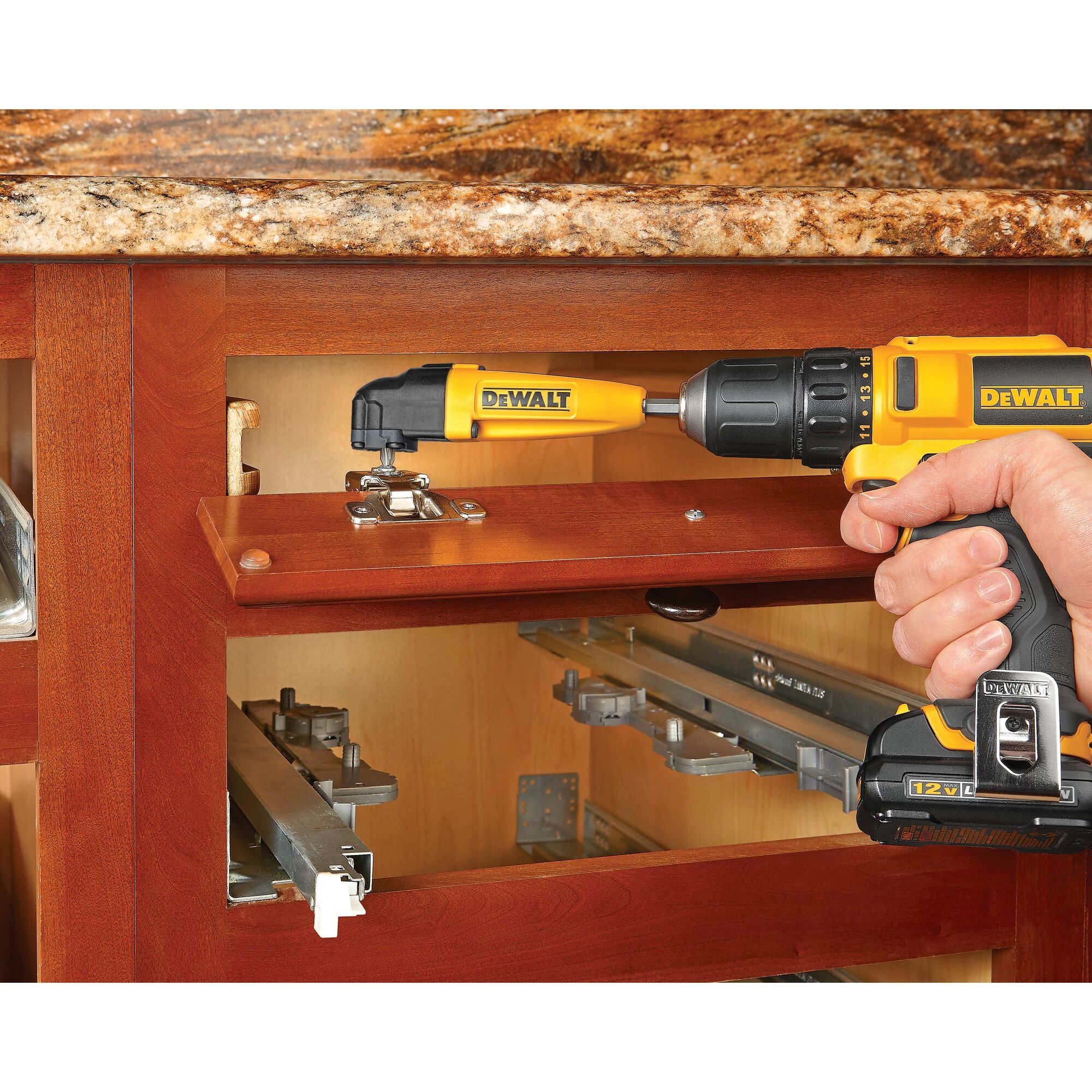 Dewalt right best sale angle drill bit