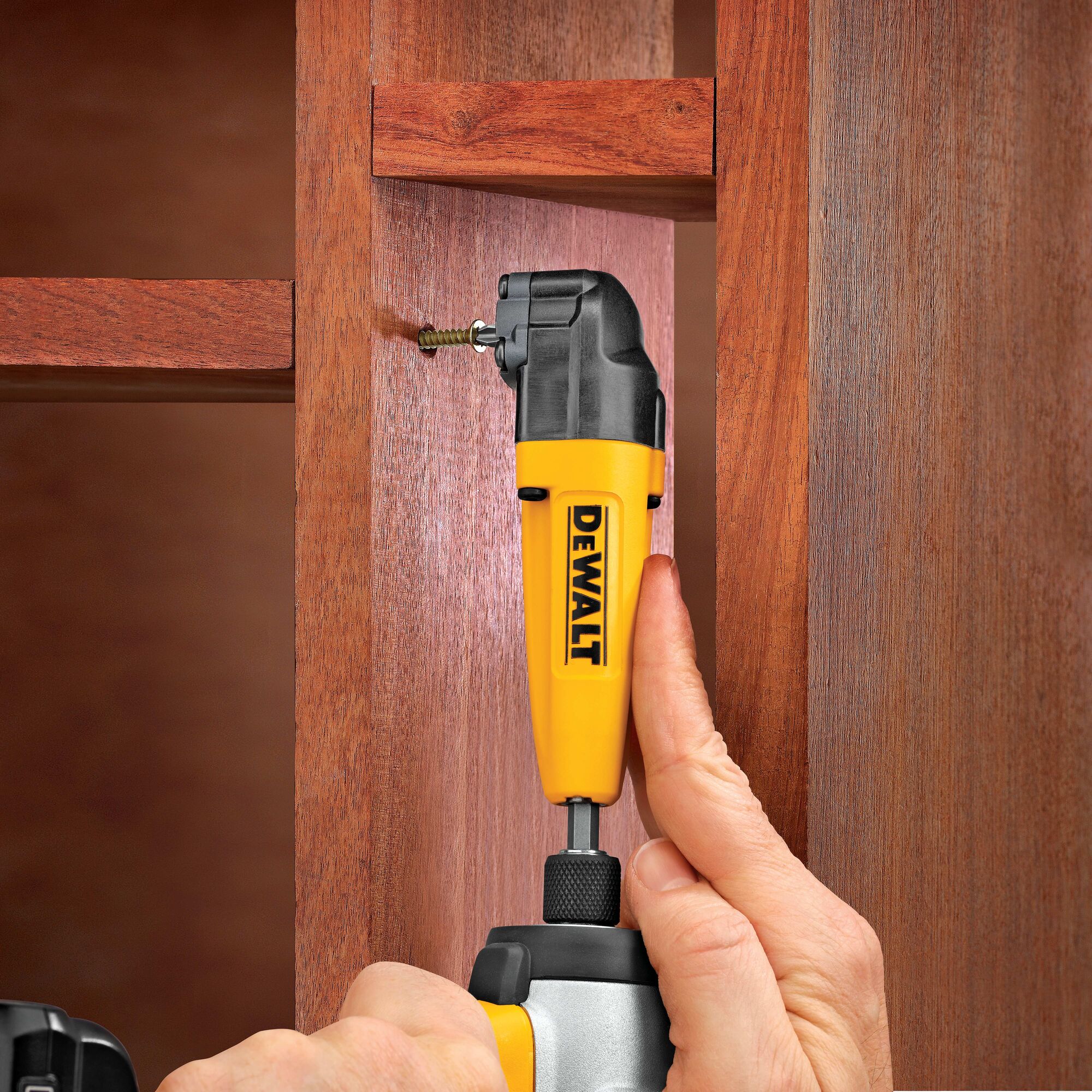 Right angle best sale impact wrench dewalt