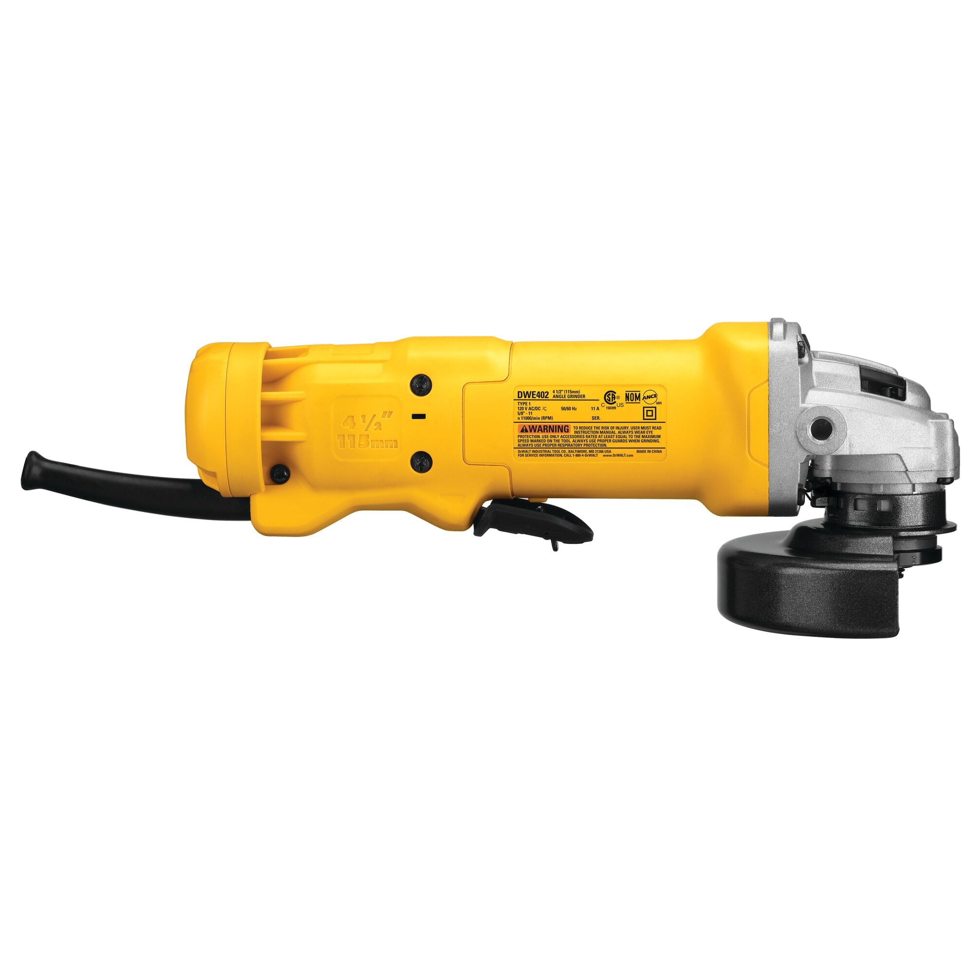 4 1 2 in. 115mm Small Angle Grinder DEWALT