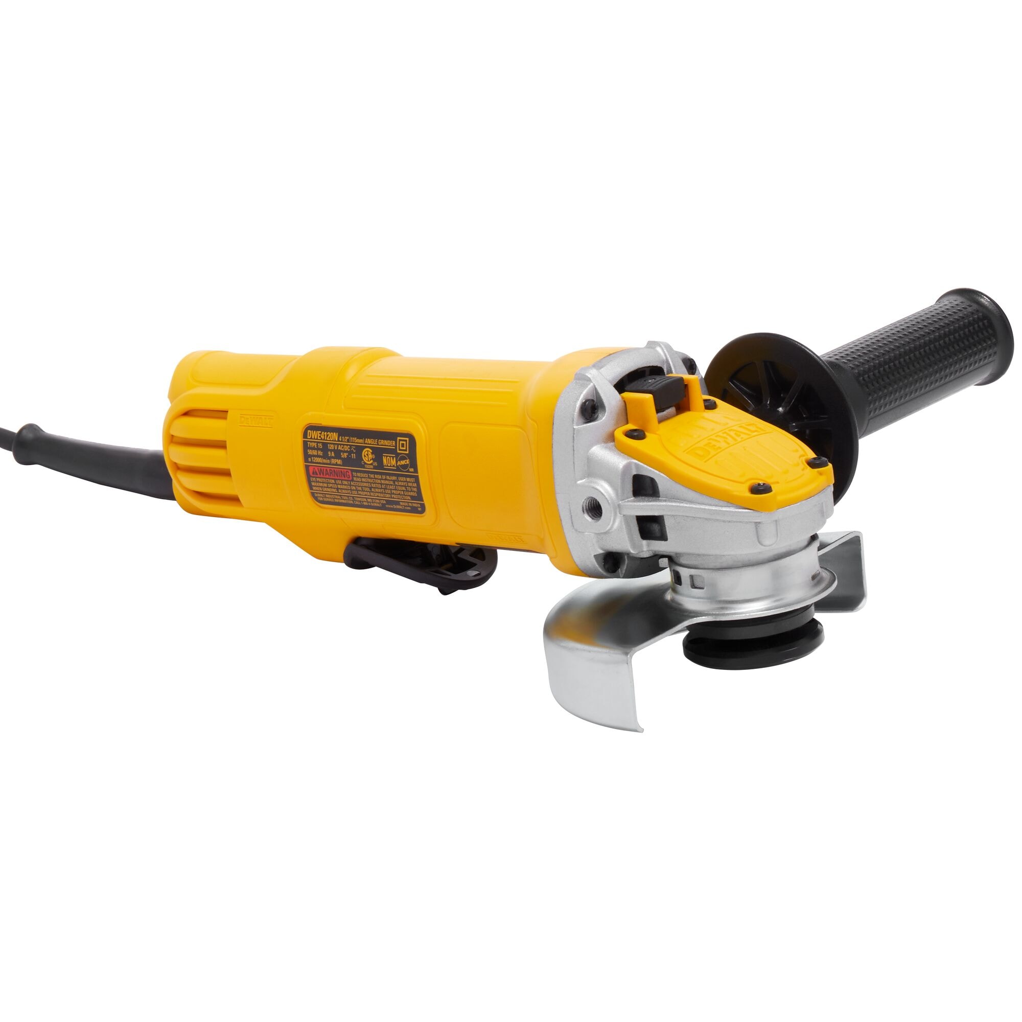 4 1 2 in. Paddle Switch Small Angle Grinder with No Lock On DEWALT