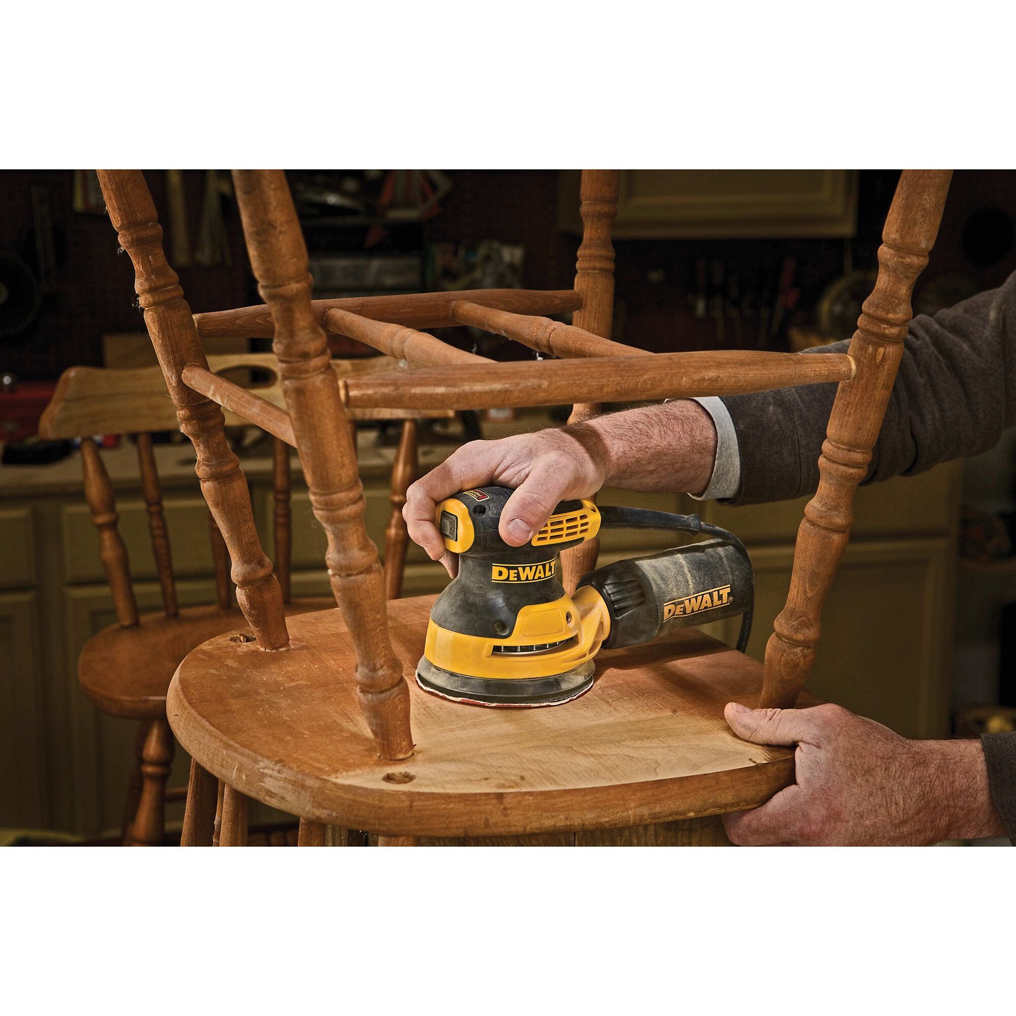 5 in. Single Speed Random Orbit Sander Kit H L Pad DEWALT