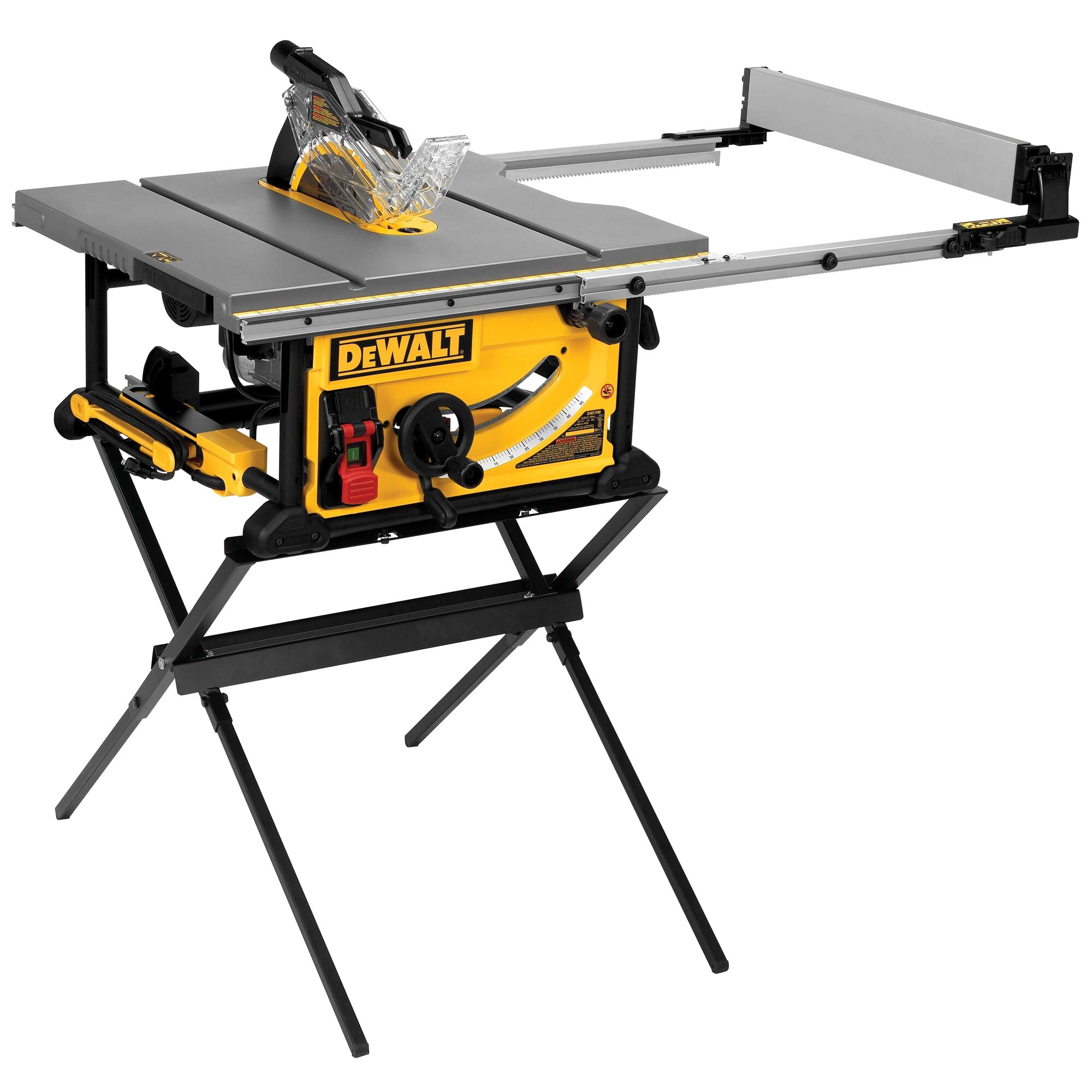 10 inch dewalt table shop saw with stand