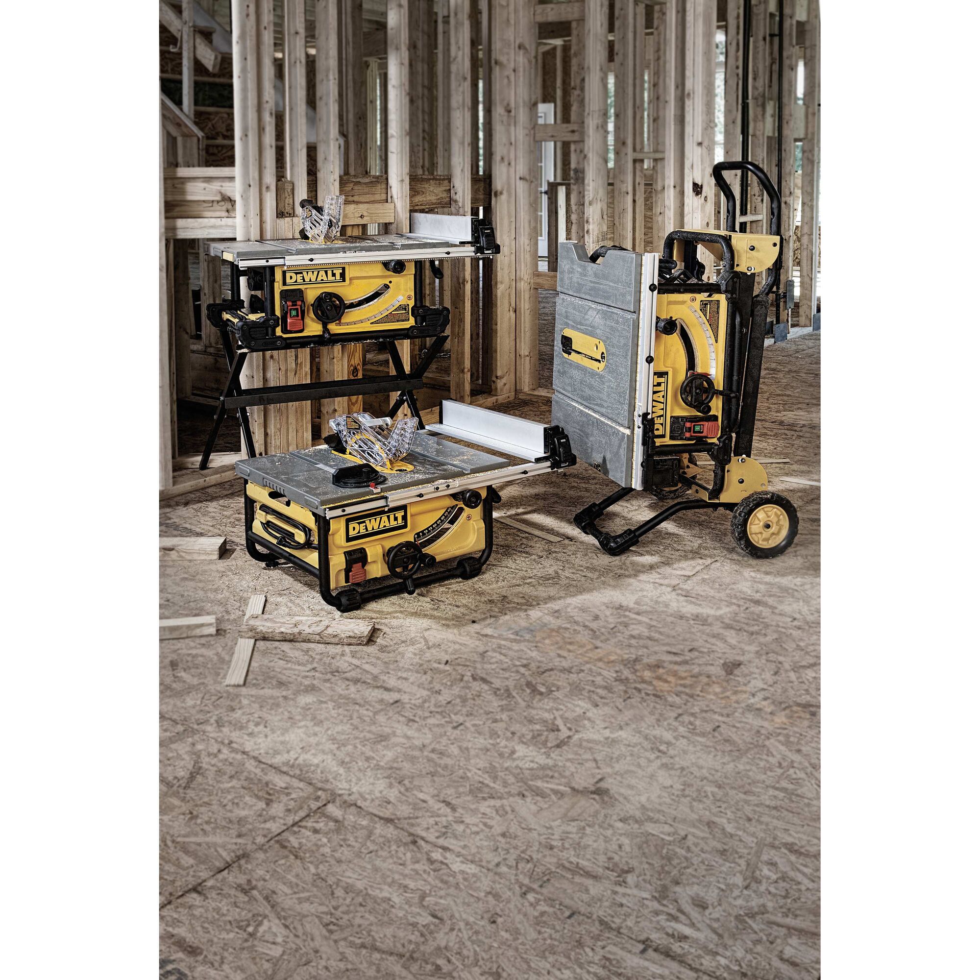 10 in. Jobsite Table Saw and Rolling Stand DEWALT