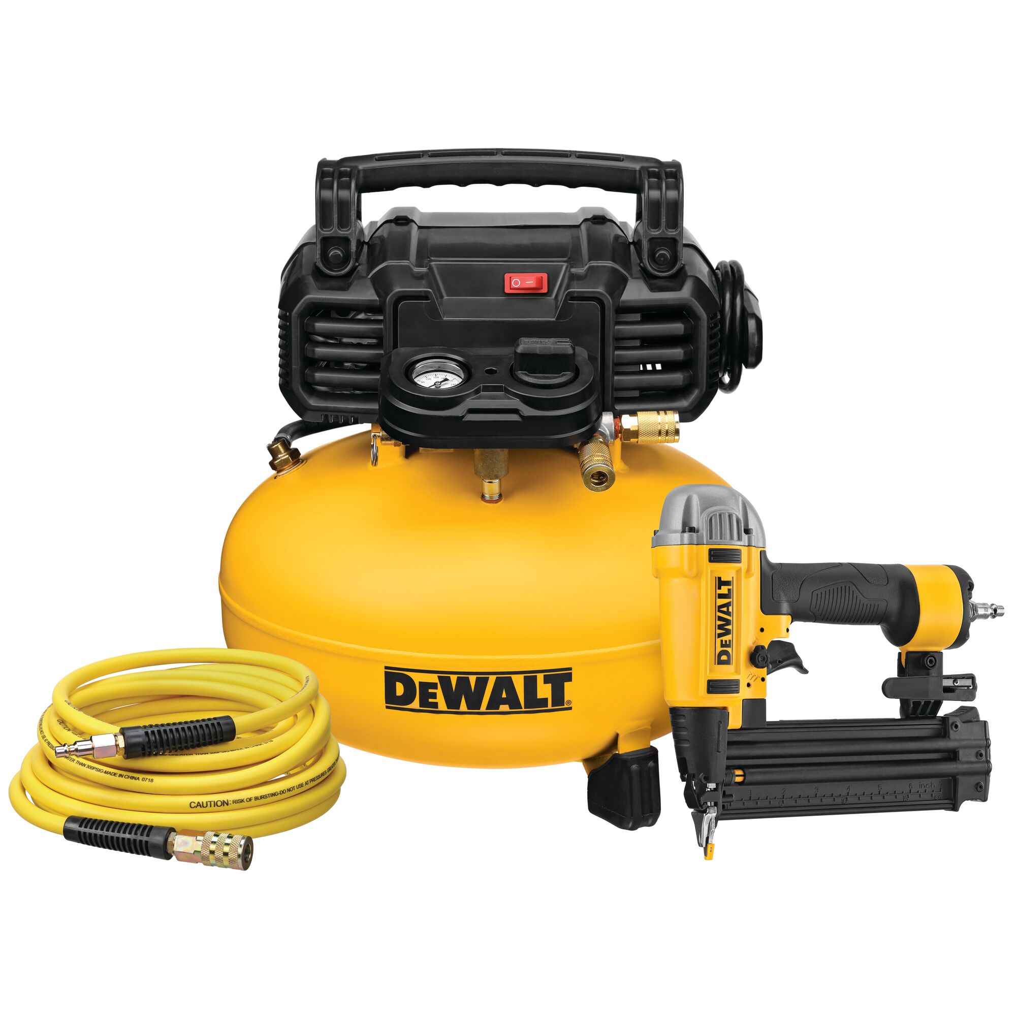 Dewalt air compressor 2024 nail gun combo