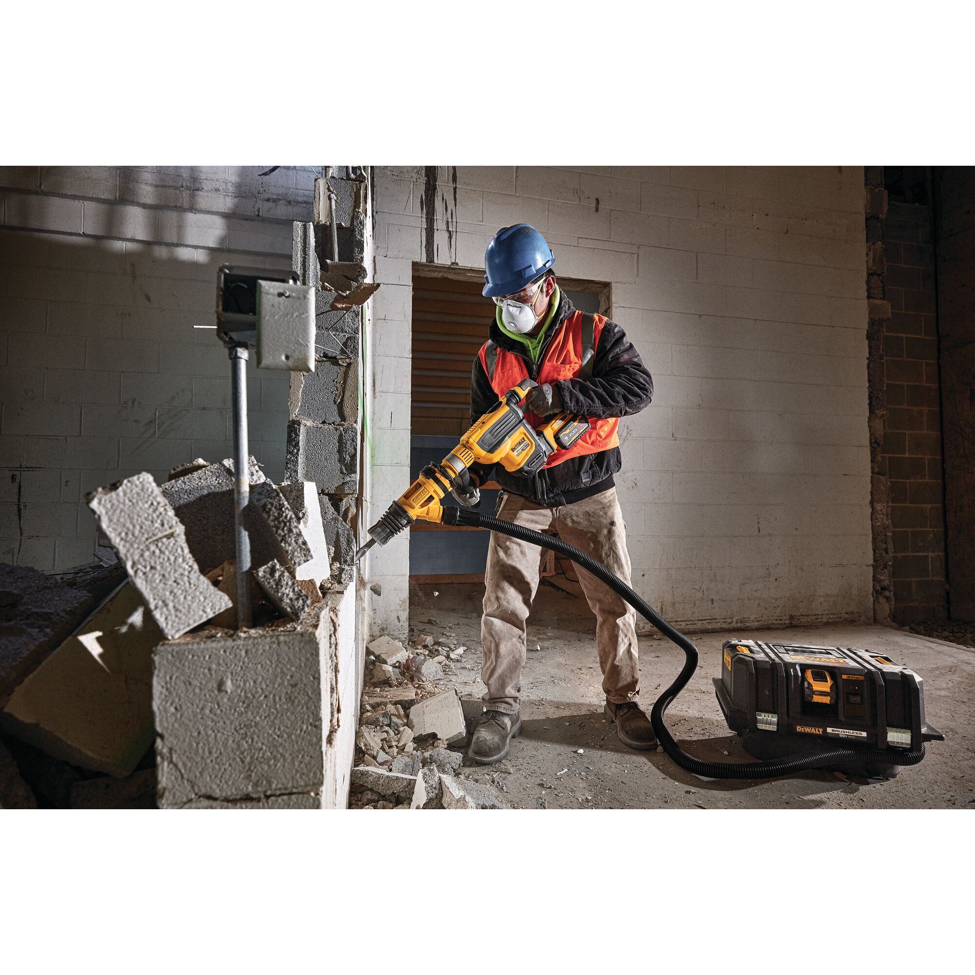 Demolition Hammer Dust Shroud Chiseling DEWALT