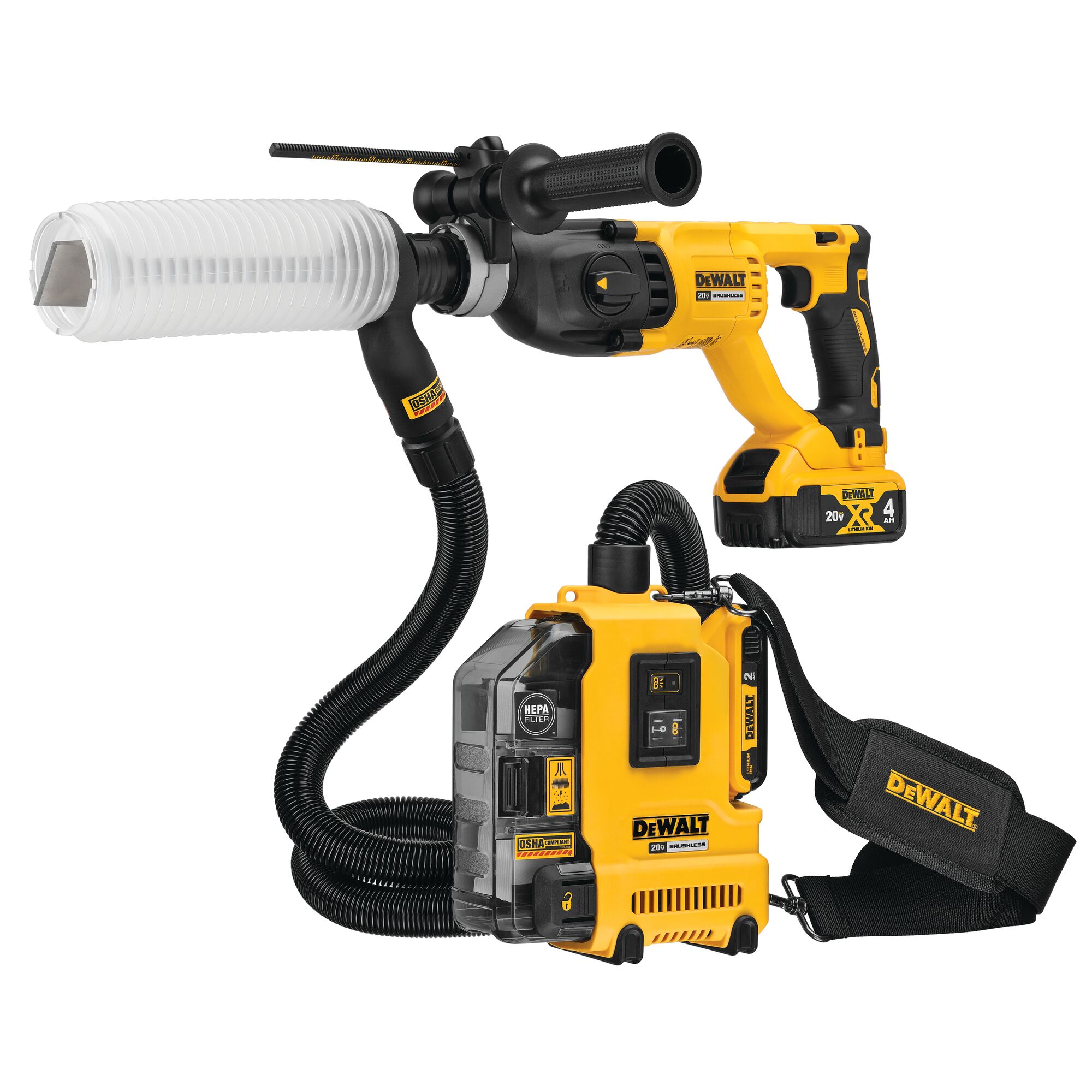 20V MAX Brushless Cordless Universal Dust Extractor Kit DEWALT