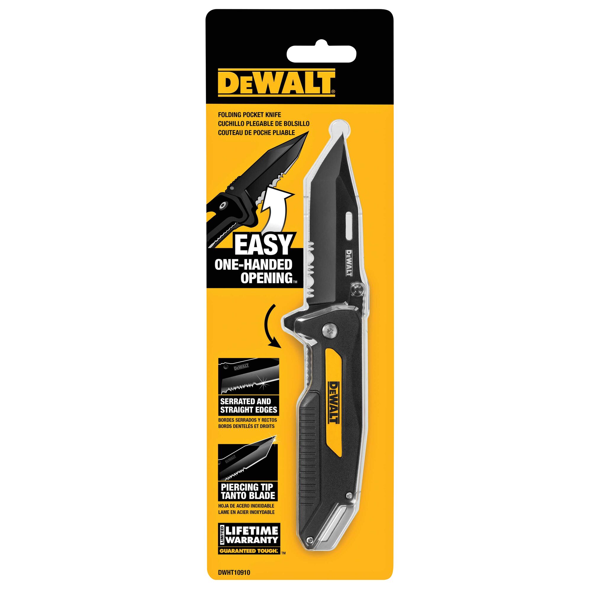 Pocket Knife with Ball Bearing Assist DEWALT