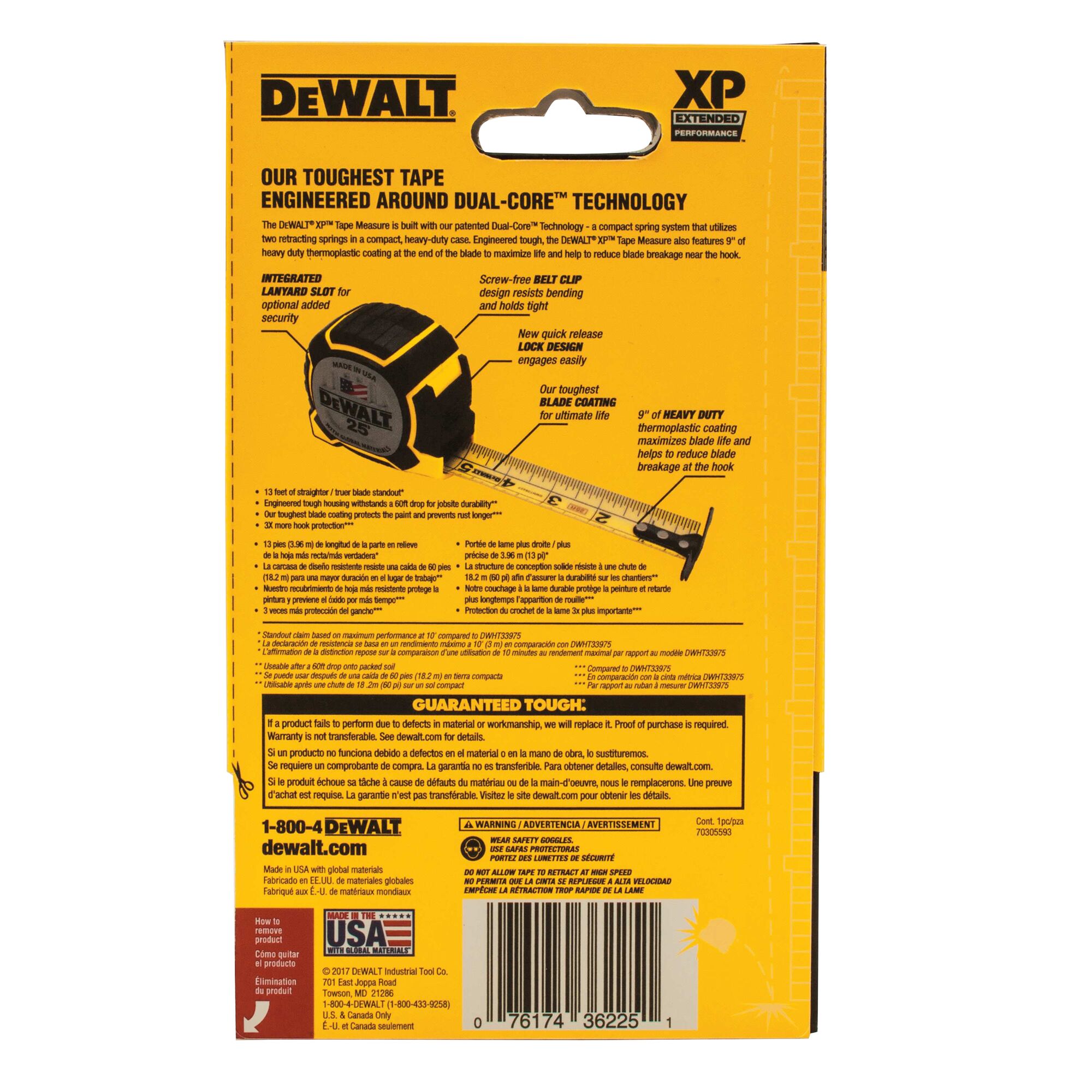 25 ft XP Tape Measure DEWALT