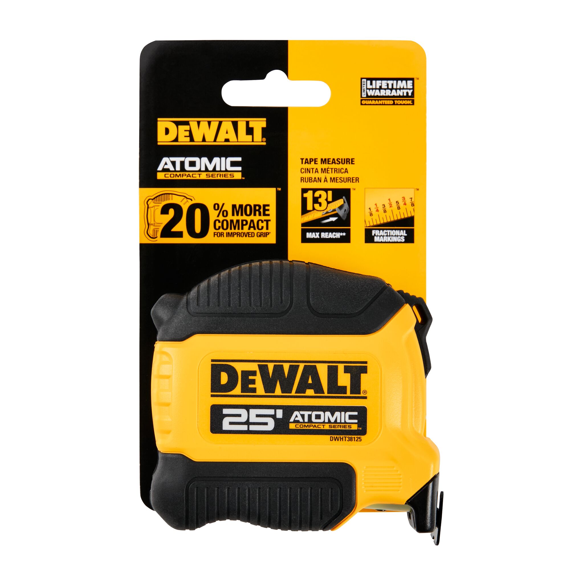 ATOMIC COMPACT SERIES 25 ft. Tape Measure DEWALT