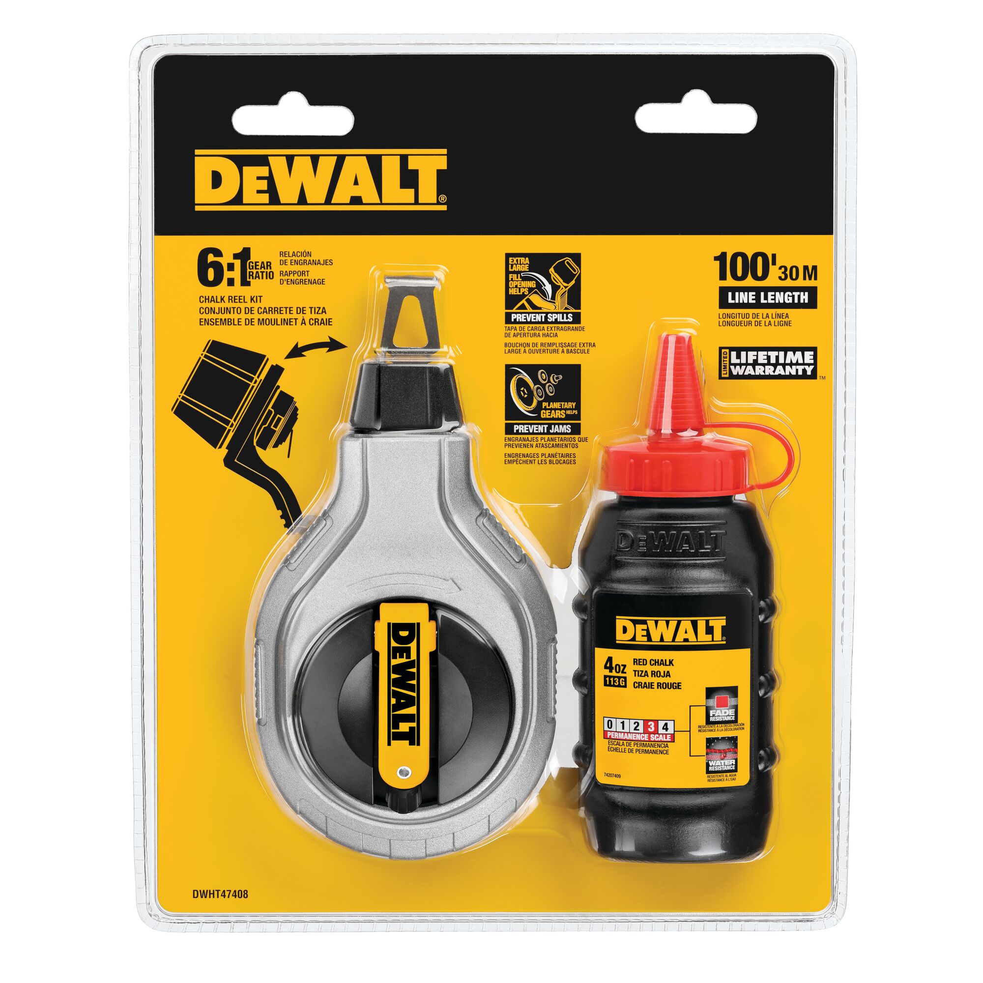 6 1 Chalk Reel Kit DEWALT