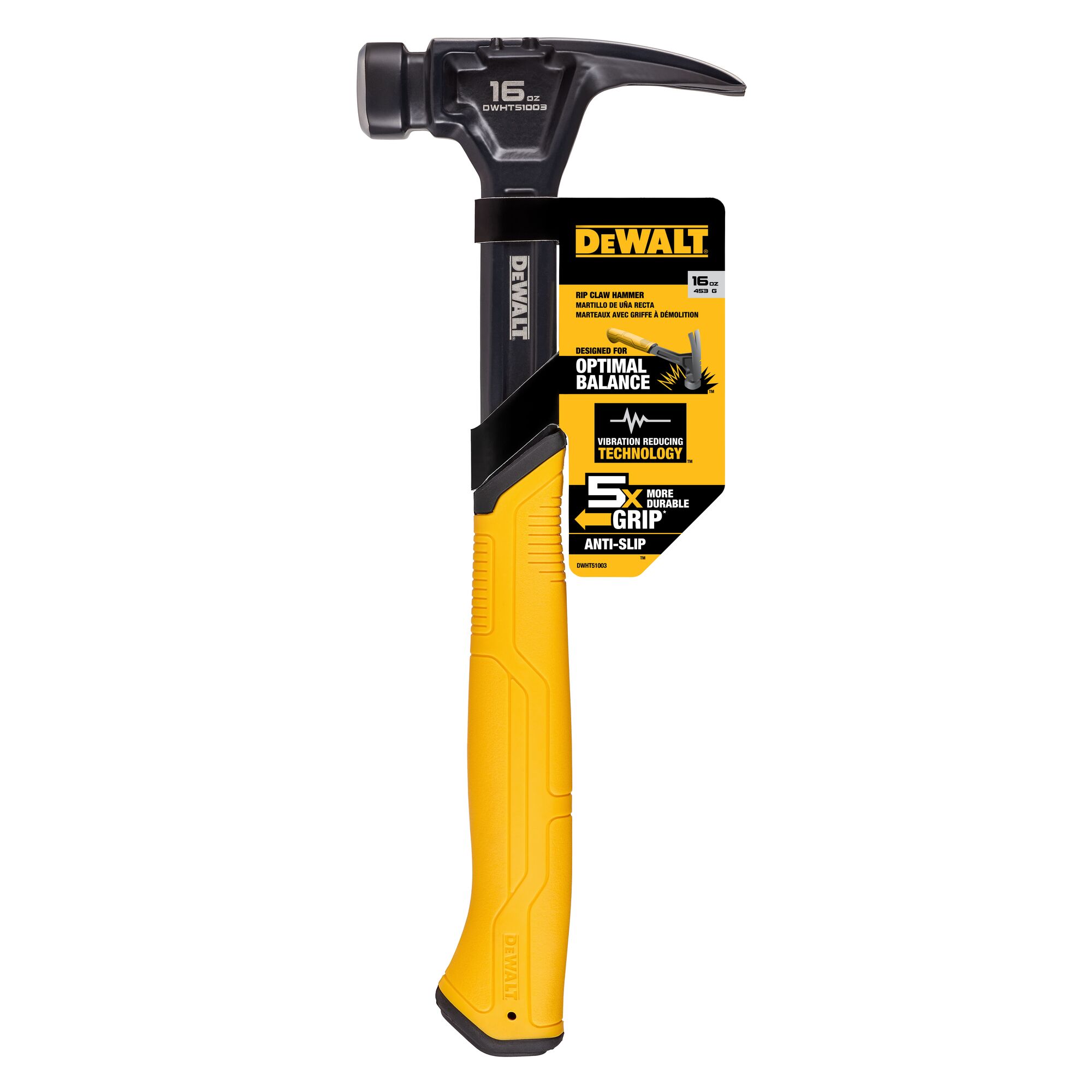 16 oz Rip Claw Steel Hammer DEWALT