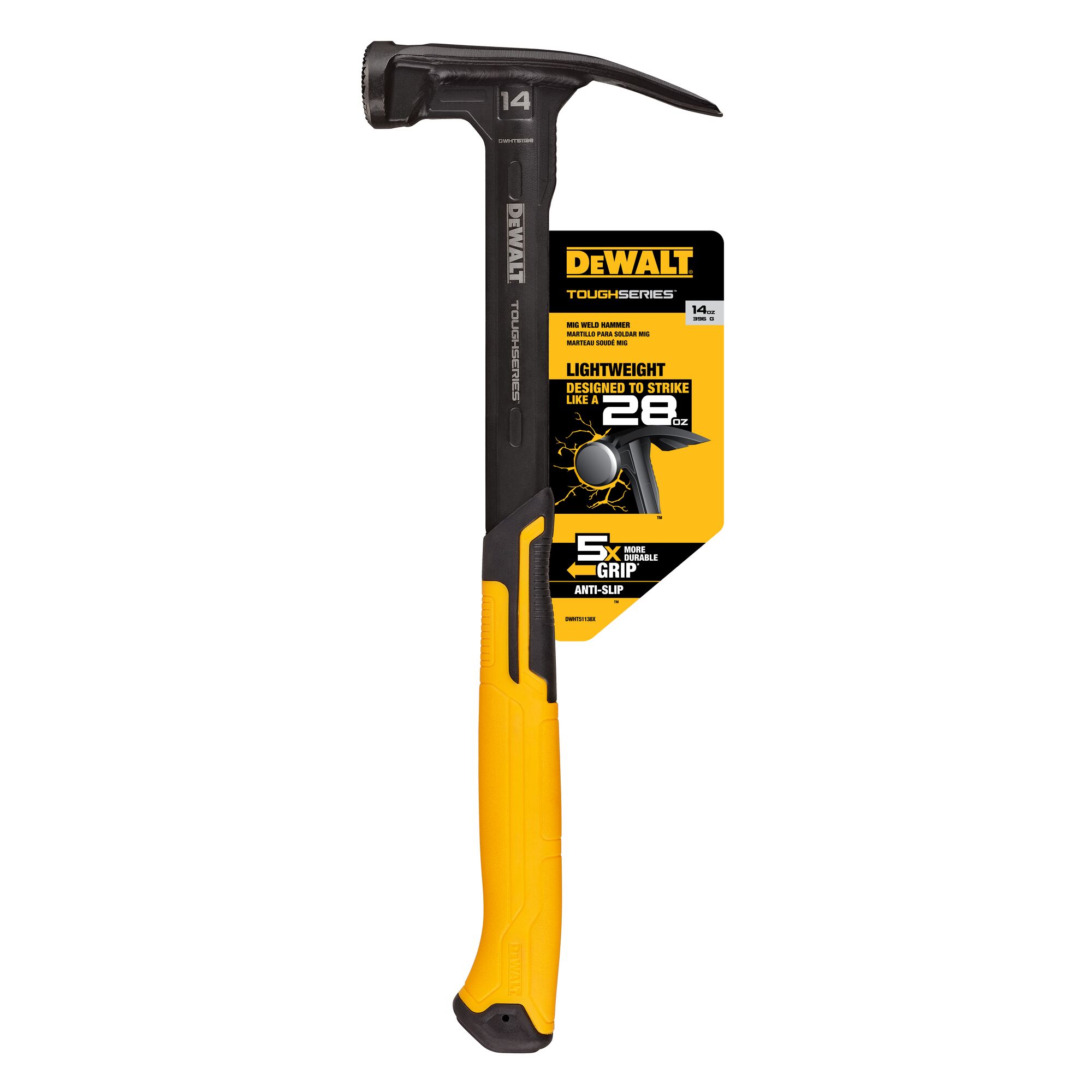 TOUGHSERIES 14 oz Mig Weld Hammer DEWALT