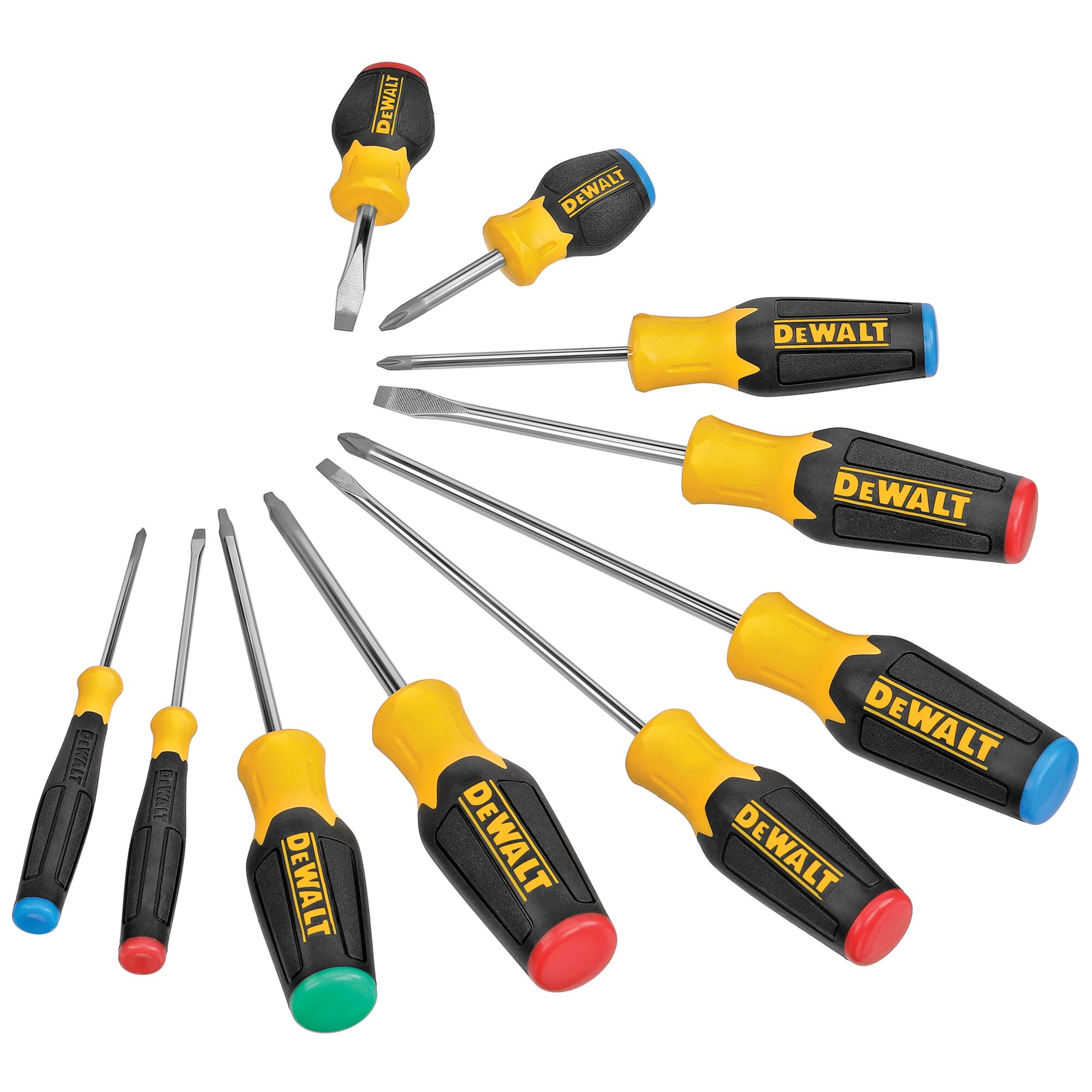 10 PC SCREWDRIVER SET CA DEWALT