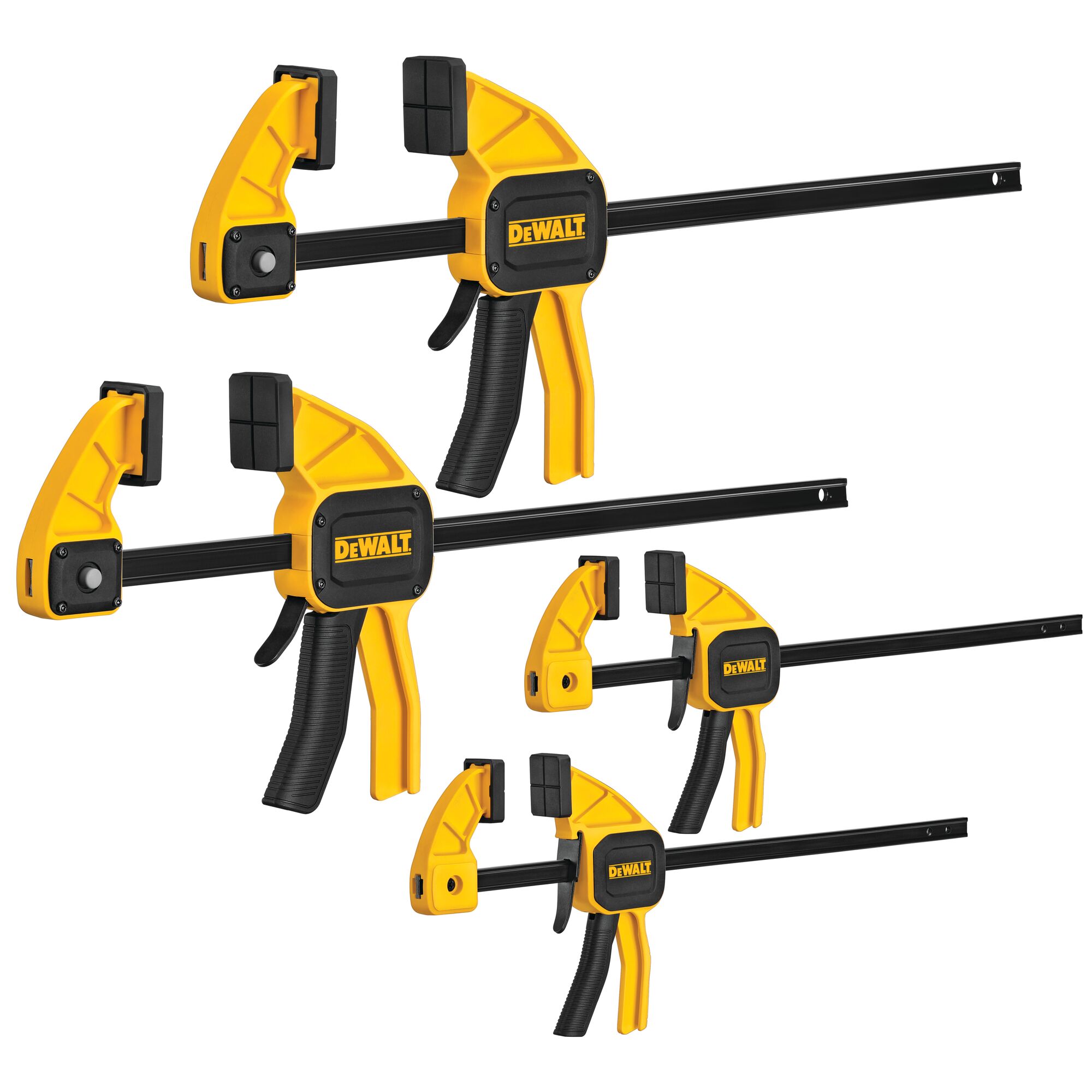 Medium and Large Trigger Clamps 4 PK DEWALT