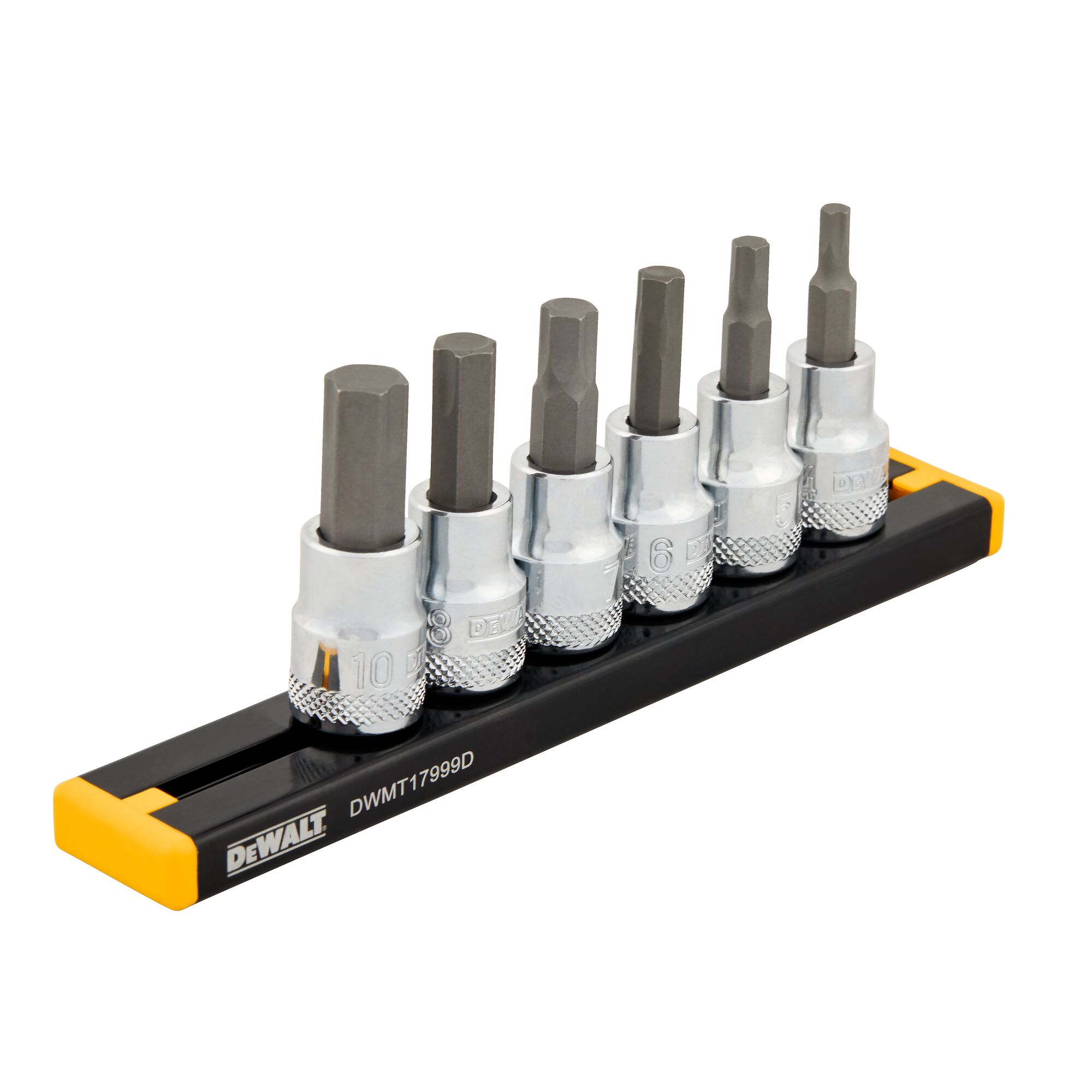 3/8 in. Drive MM Hex Bit Socket Set (6 pc.) | DEWALT