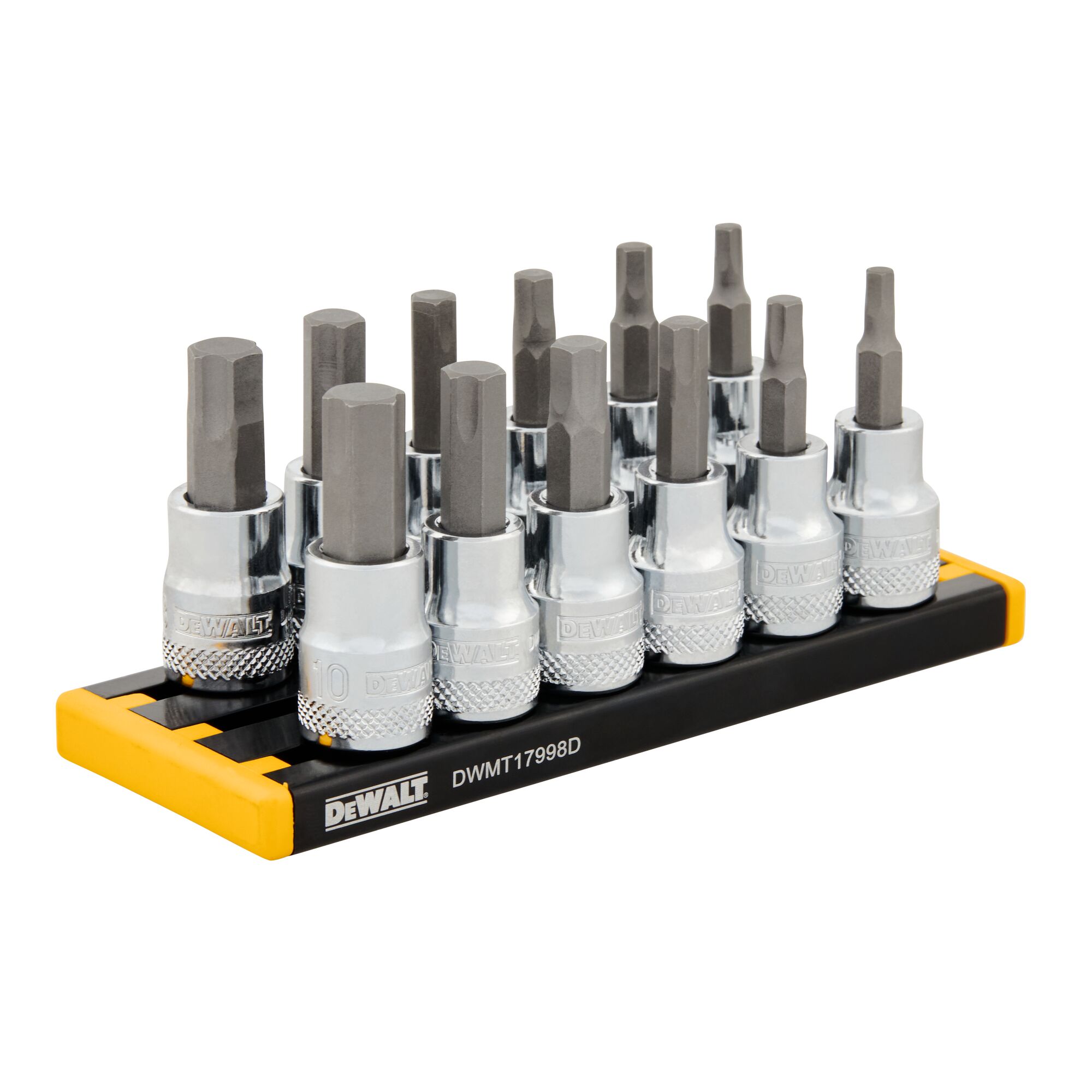 3 8 in. Drive SAE MM Hex Bit Socket Set 12 pc. DEWALT