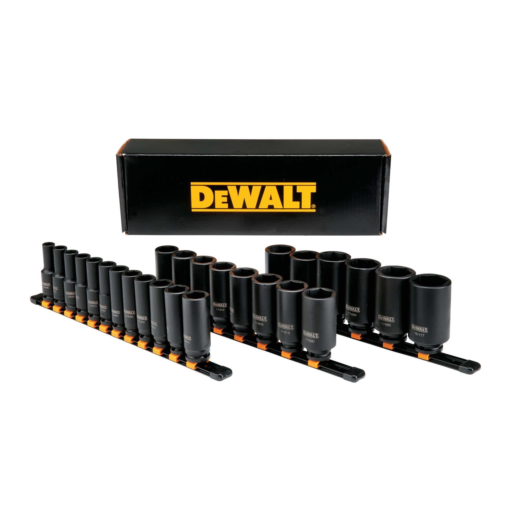 Dewalt impact discount wrench socket set