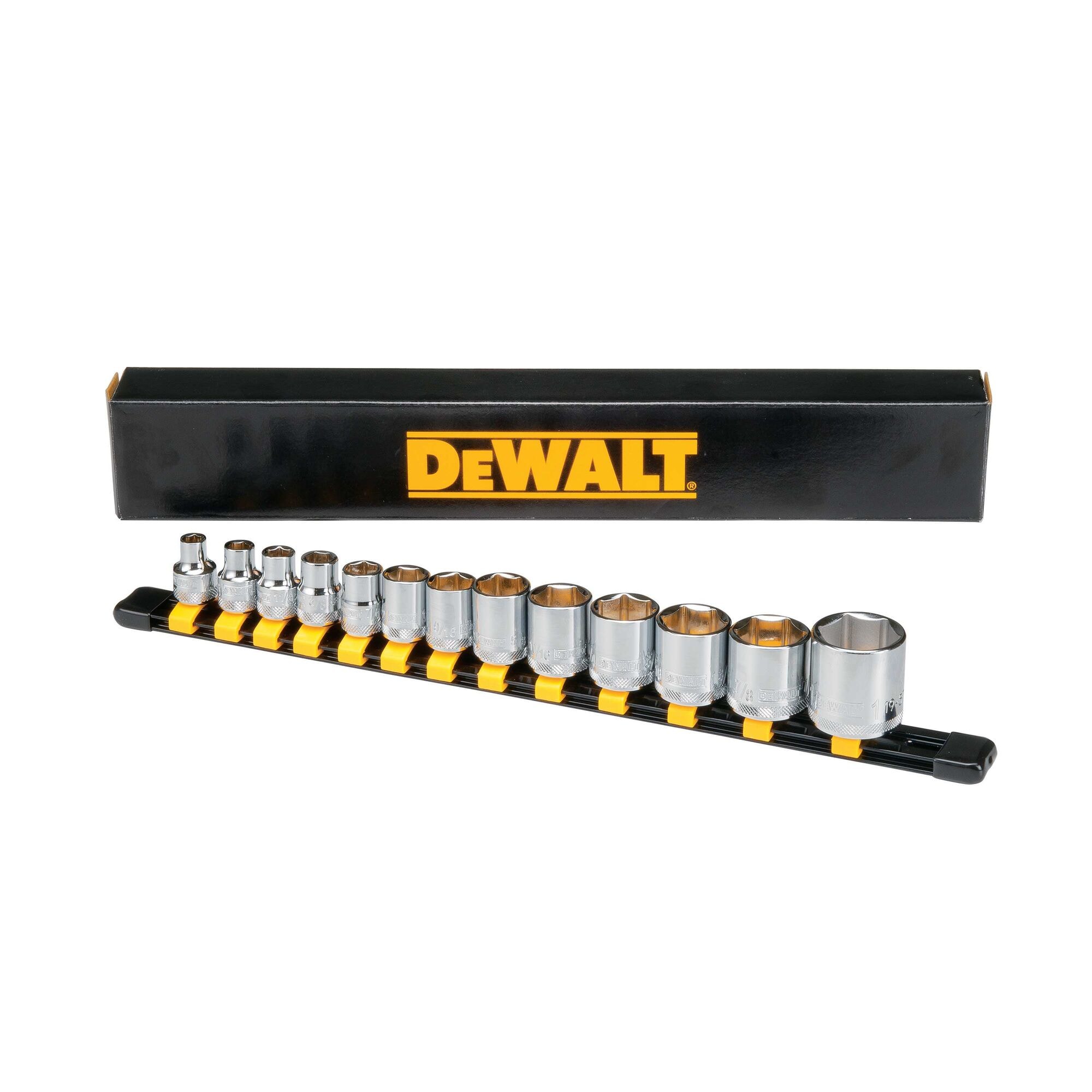 13 Piece 3 8 in. Drive Socket Set DEWALT