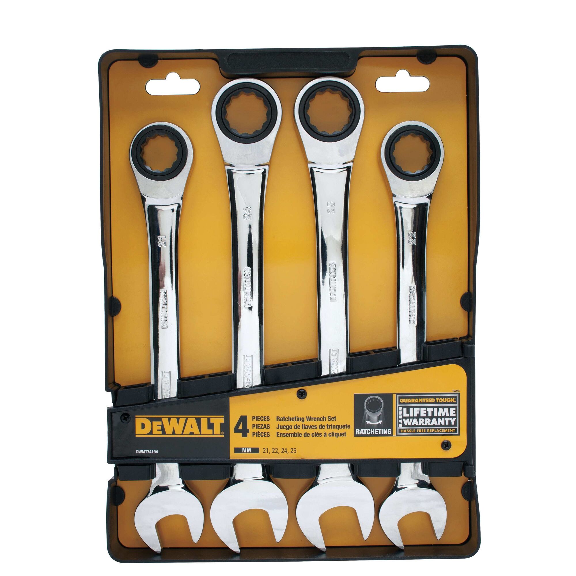 Jumbo Ratcheting Combo Wrench Set (MM) | DEWALT