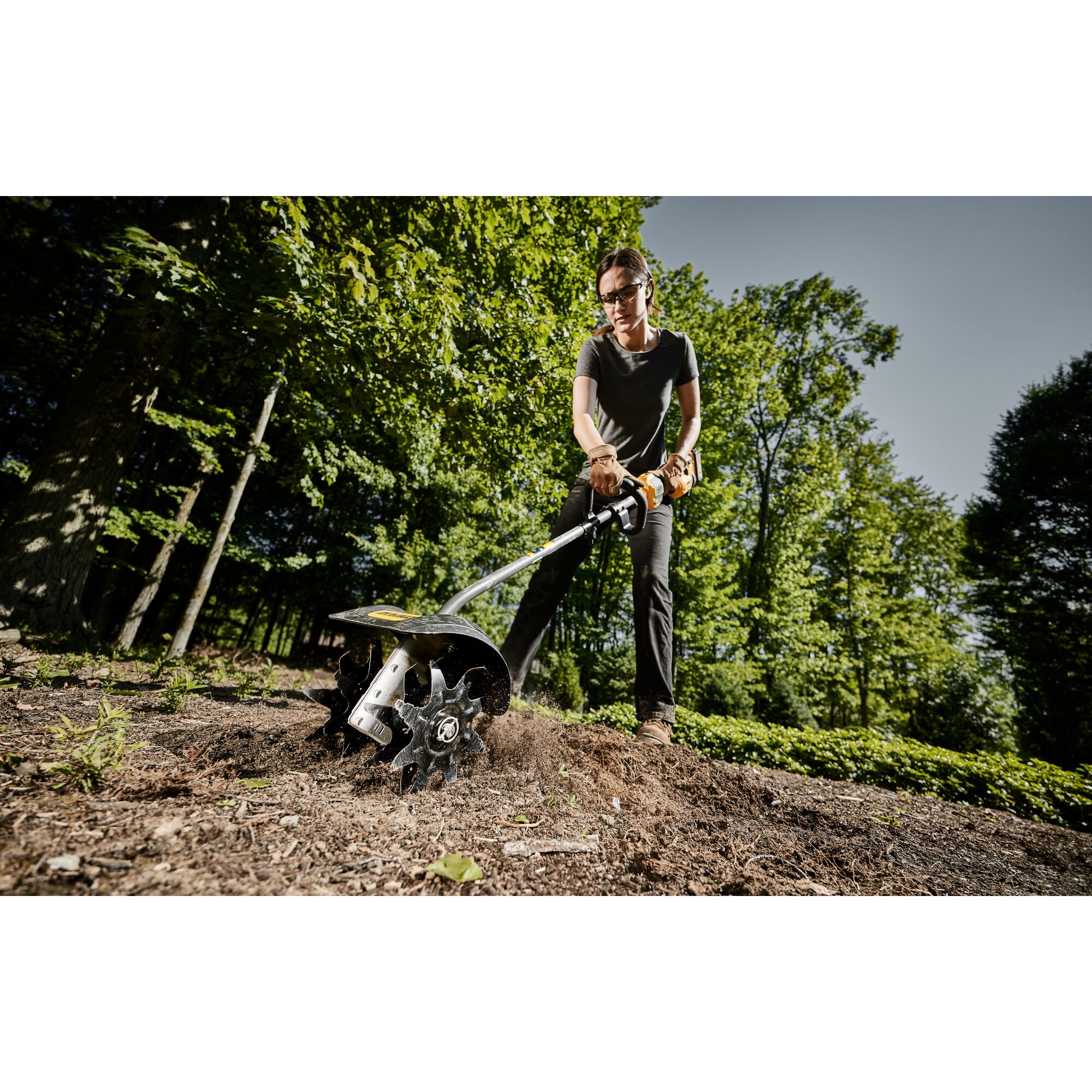 Lawn mower cultivator online attachment