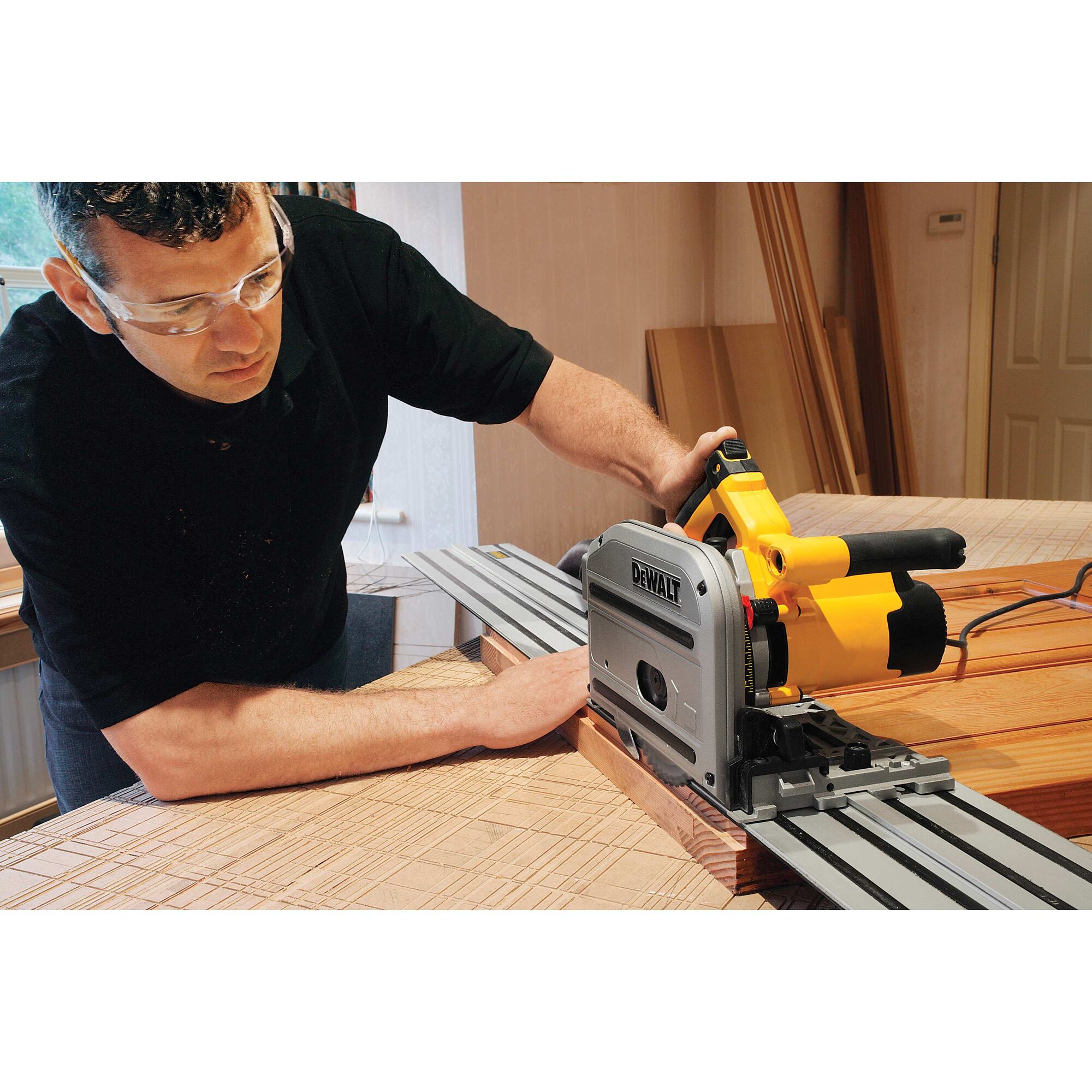 Dewalt rail best sale saw kit