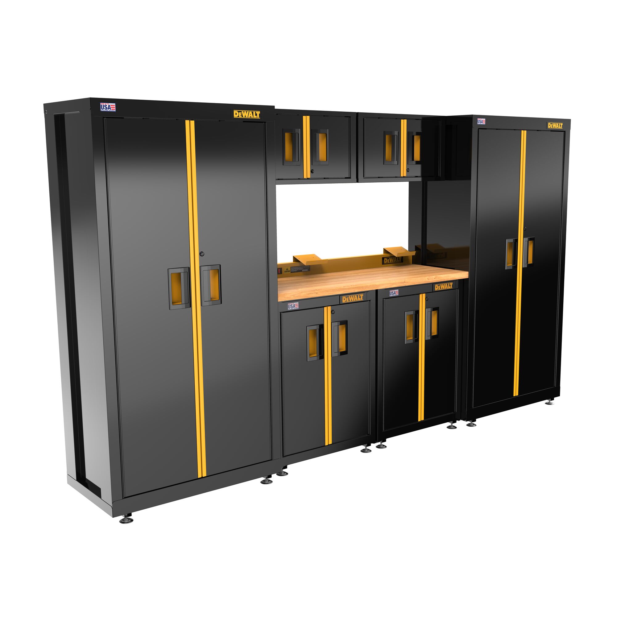 DEWALT 126 in. Wide 7 Piece Welded Storage Suite with 2 2 Door