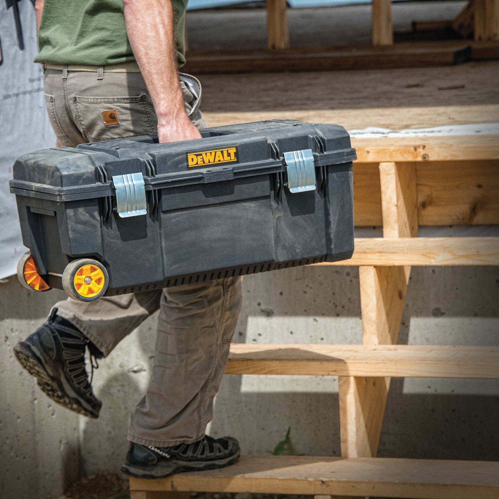 Dewalt tool box with wheels hot sale