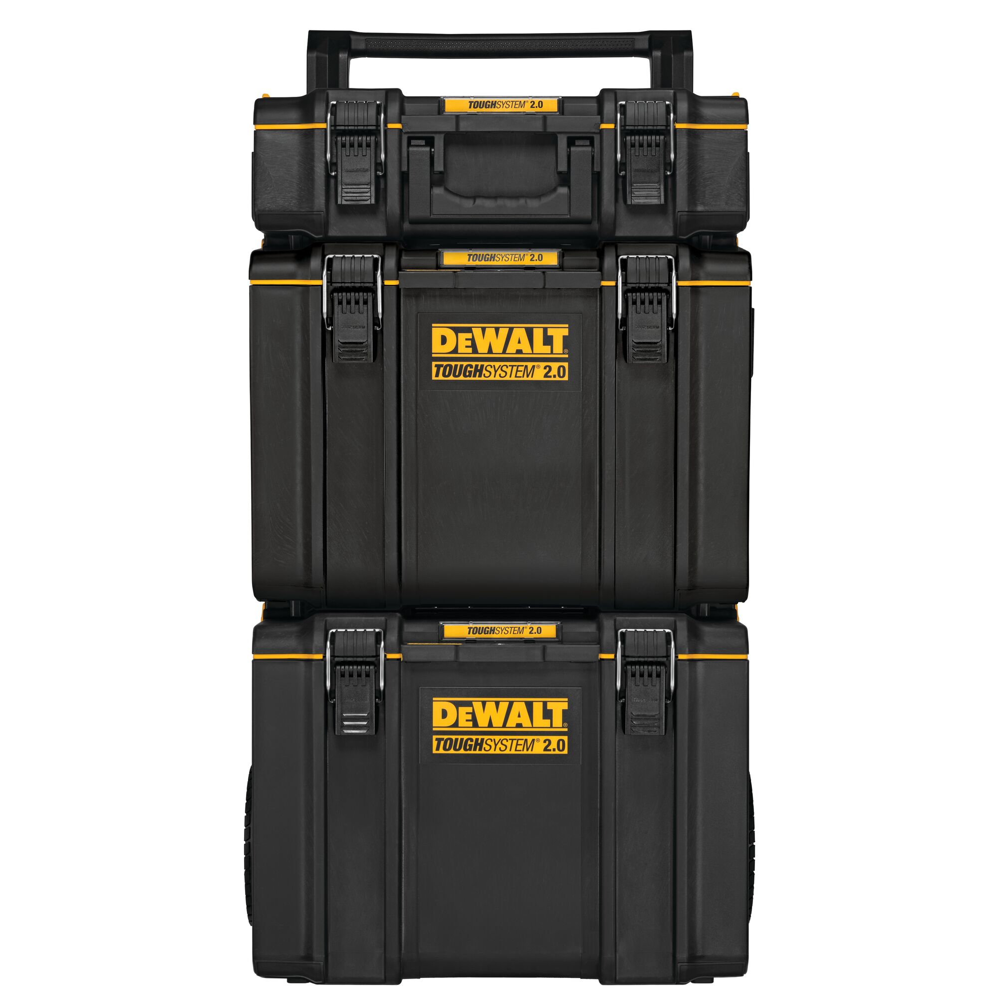 DEWALT - With a removable handle, the ToughSystem® 2.0 Rolling Toolbox  easily goes into your truck so you can get to the next job.