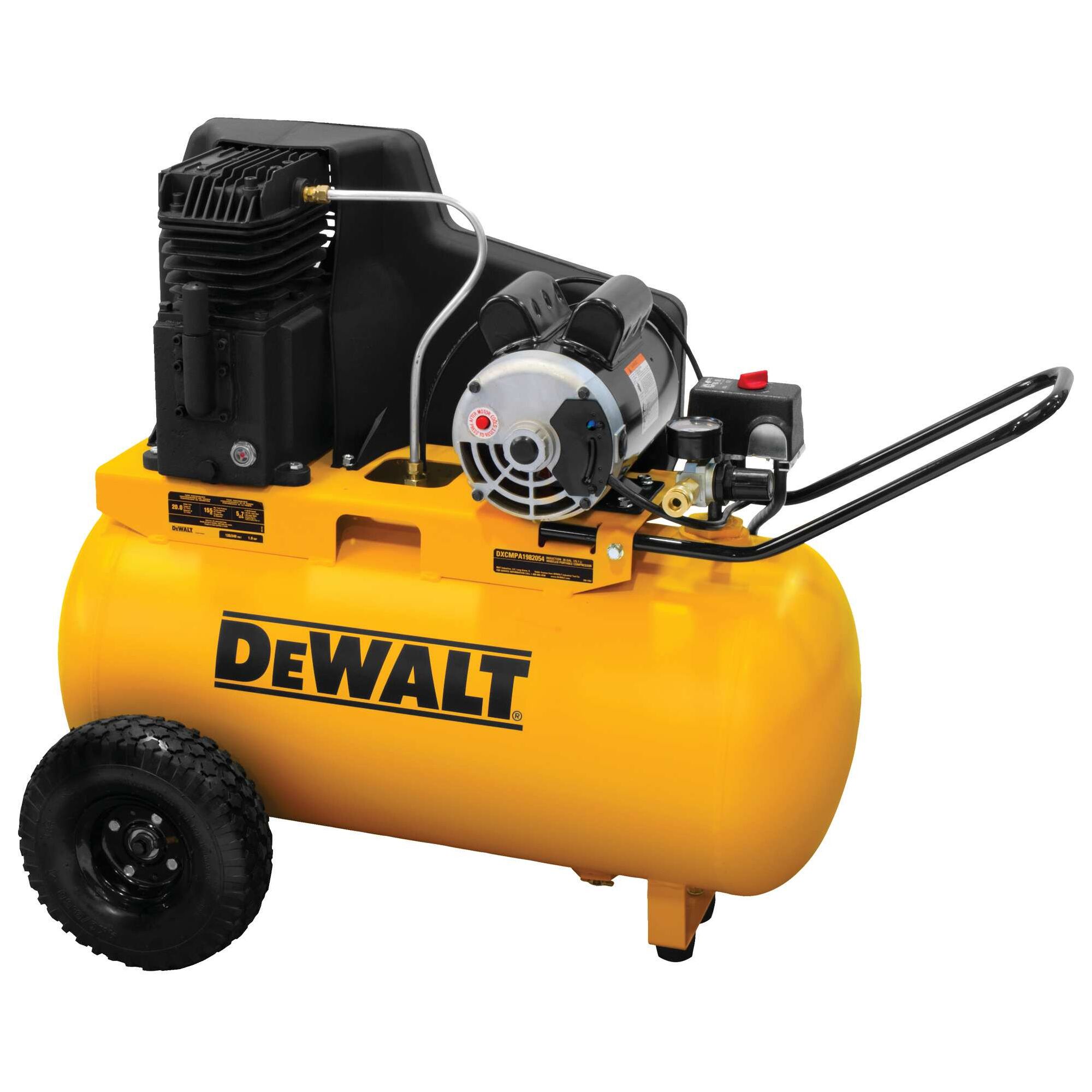 20 Gal. Portable Horizontal Electric Air Compressor | DEWALT