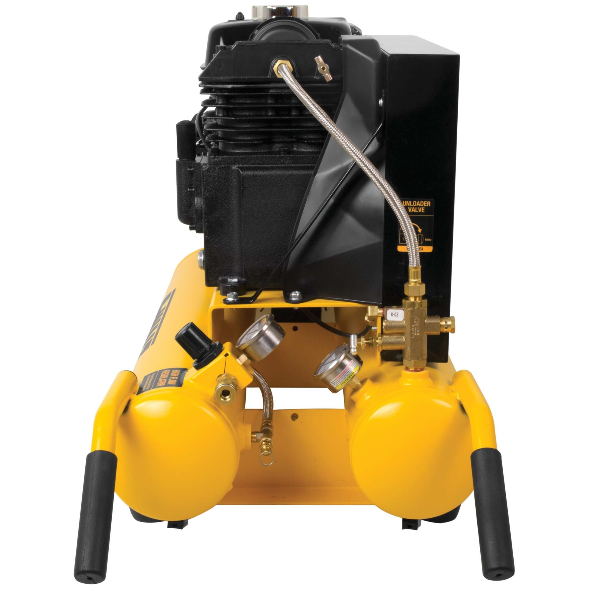 5.5 HP Belt Drive Gas Powered Wheelbarrow Air Compressor 8 gal